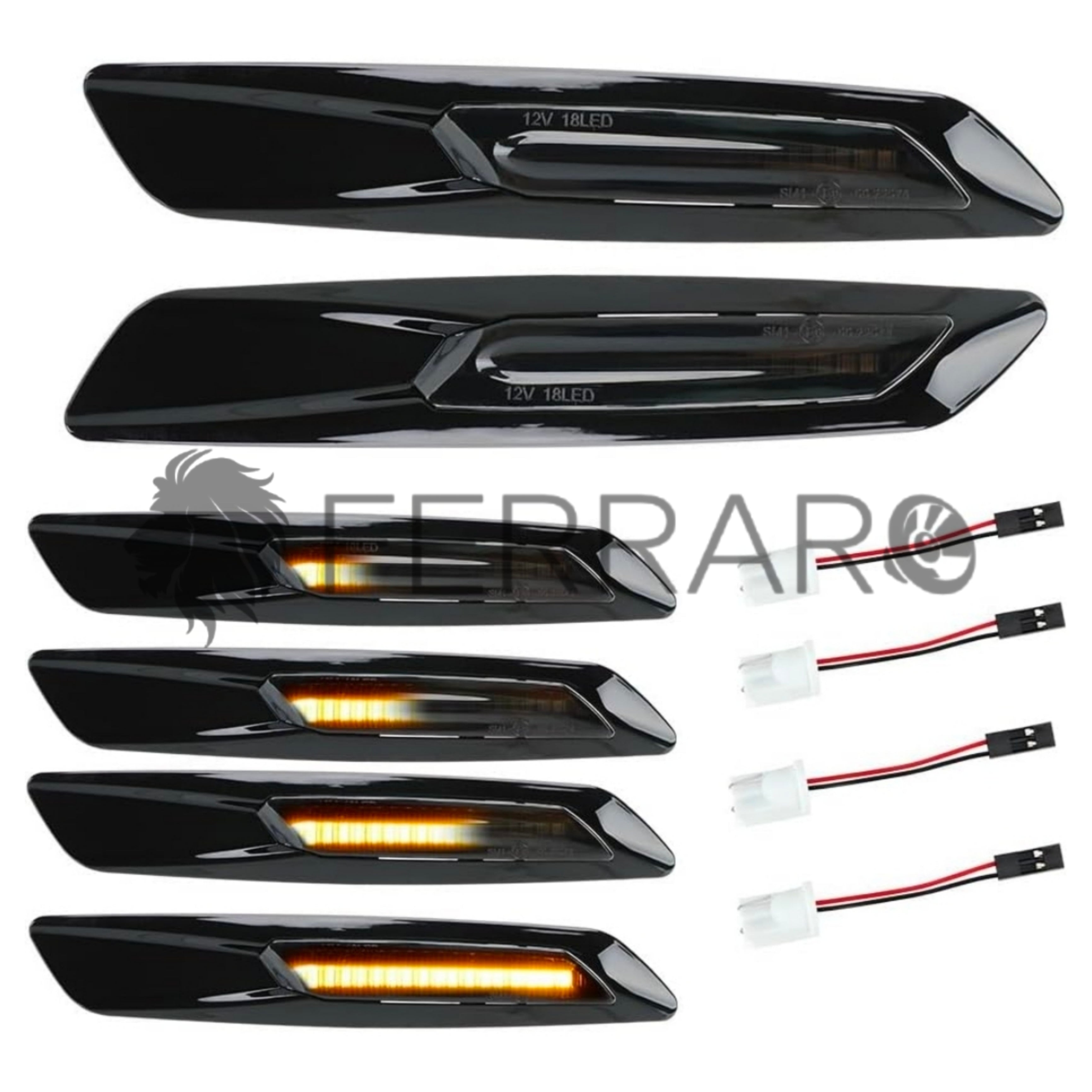 Indicatore Direzione Led per BMW Serie 1, 3, 5, X1, X3 (Compatibilità in Descrizione), Plug and Play