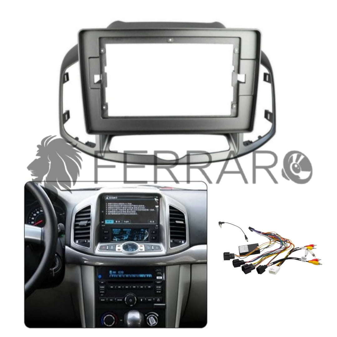 Kit Montaggio Autoradio 10.1"Pollici Chrevolet Captiva (2011-2016) Mascherina, Cablaggio Autoradio Android