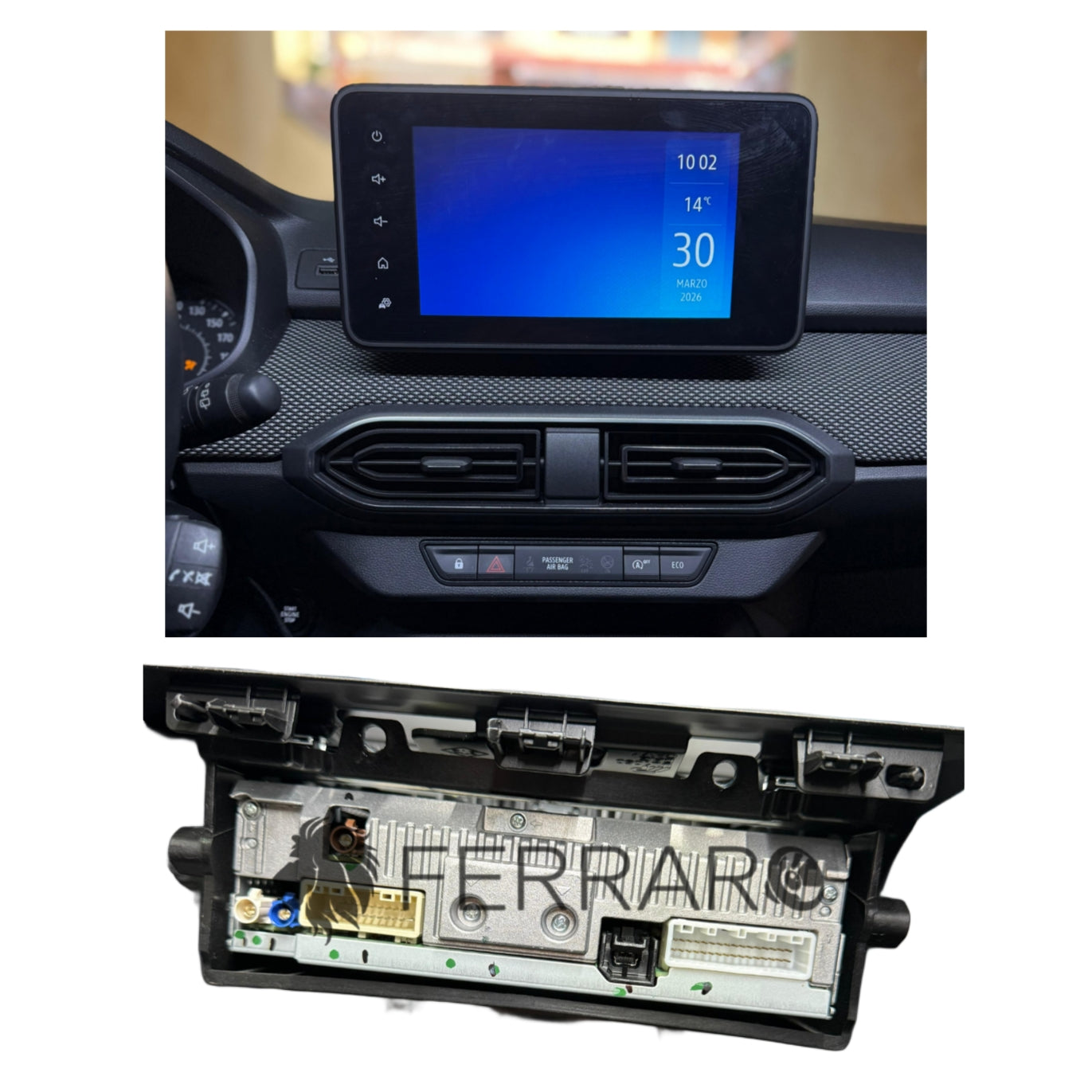 Autoradio per Dacia Sandero, Jogger 10.1" 2K | Dal 2021> | Android | Bluetooth | CarPlay | Android Auto | 4/64GB Ram