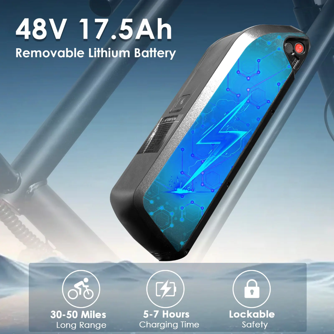 FerraroStore S8-Single, Bici Elettrica Pieghevole, 20", Batteria 48V