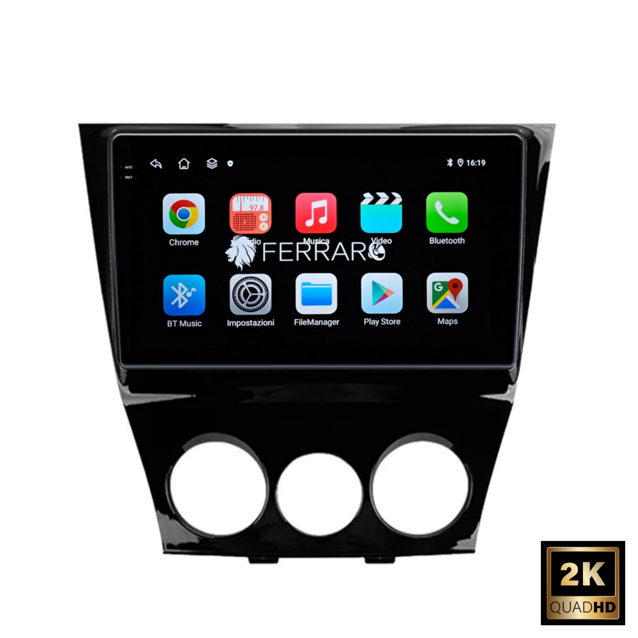 Autoradio per Mazda RX8 9" 2K | 2003-2011 | Android | Bluetooth | CarPlay | Android Auto | 12/256GB Ram