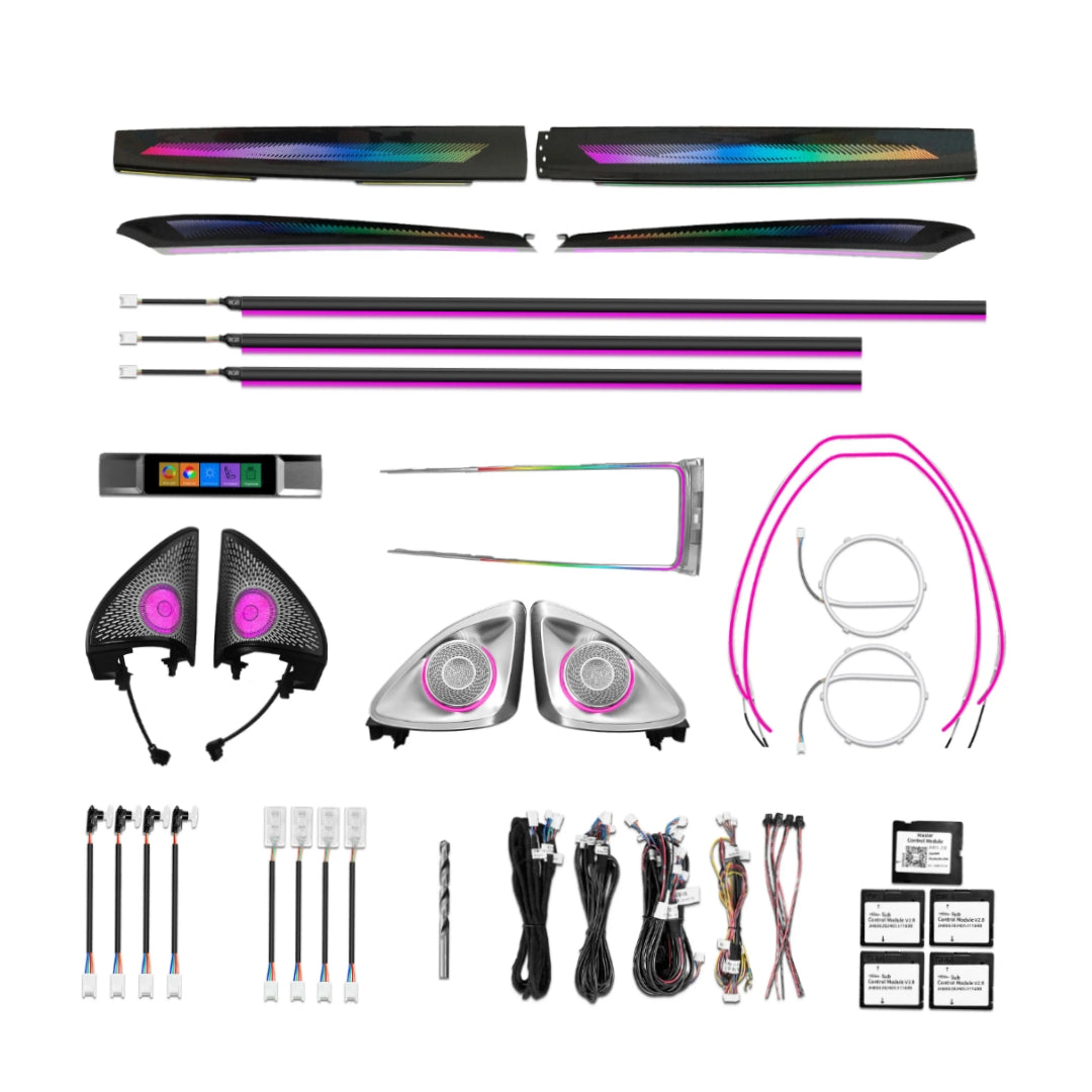 Ambient Light per Tesla Model 3/Y (2021-2023), 64 Colori RGB