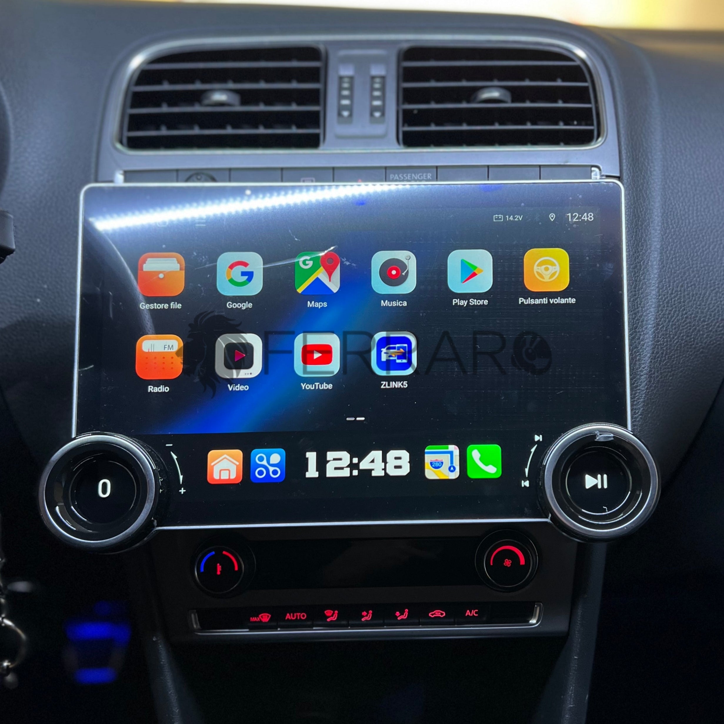 Autoradio per Volkswagen Polo 5 11.8" 2K | 2008-2020 | Android | Bluetooth | CarPlay | Android Auto | 4/64GB Ram