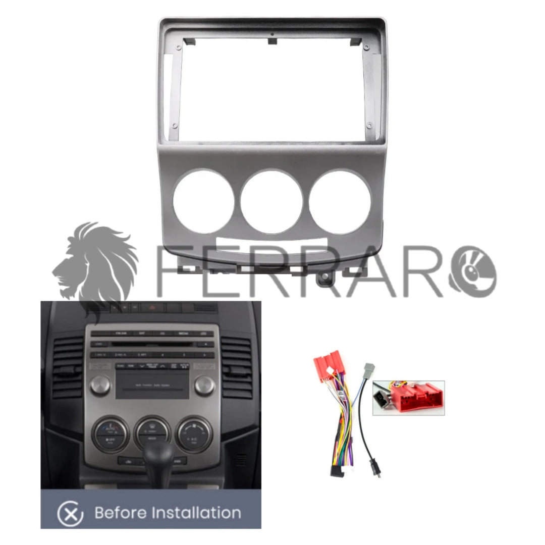 Kit Montaggio Autoradio 9"Pollici Mazda 5 (2005-2010) Mascherina, Cablaggio Autoradio Android