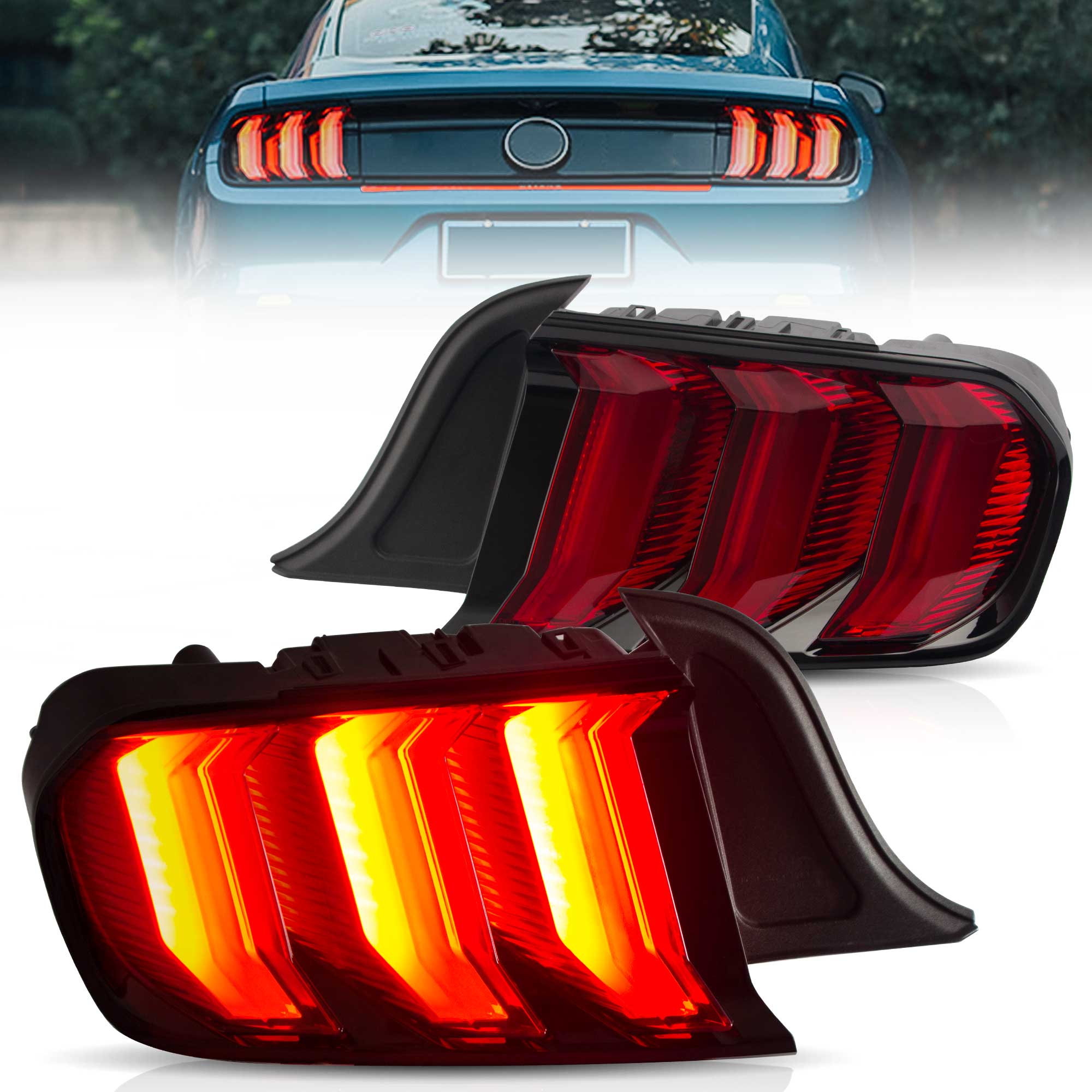 Fanali Posteriore Completo per Ford Mustang 6ª Serie (2016-2023) a LED