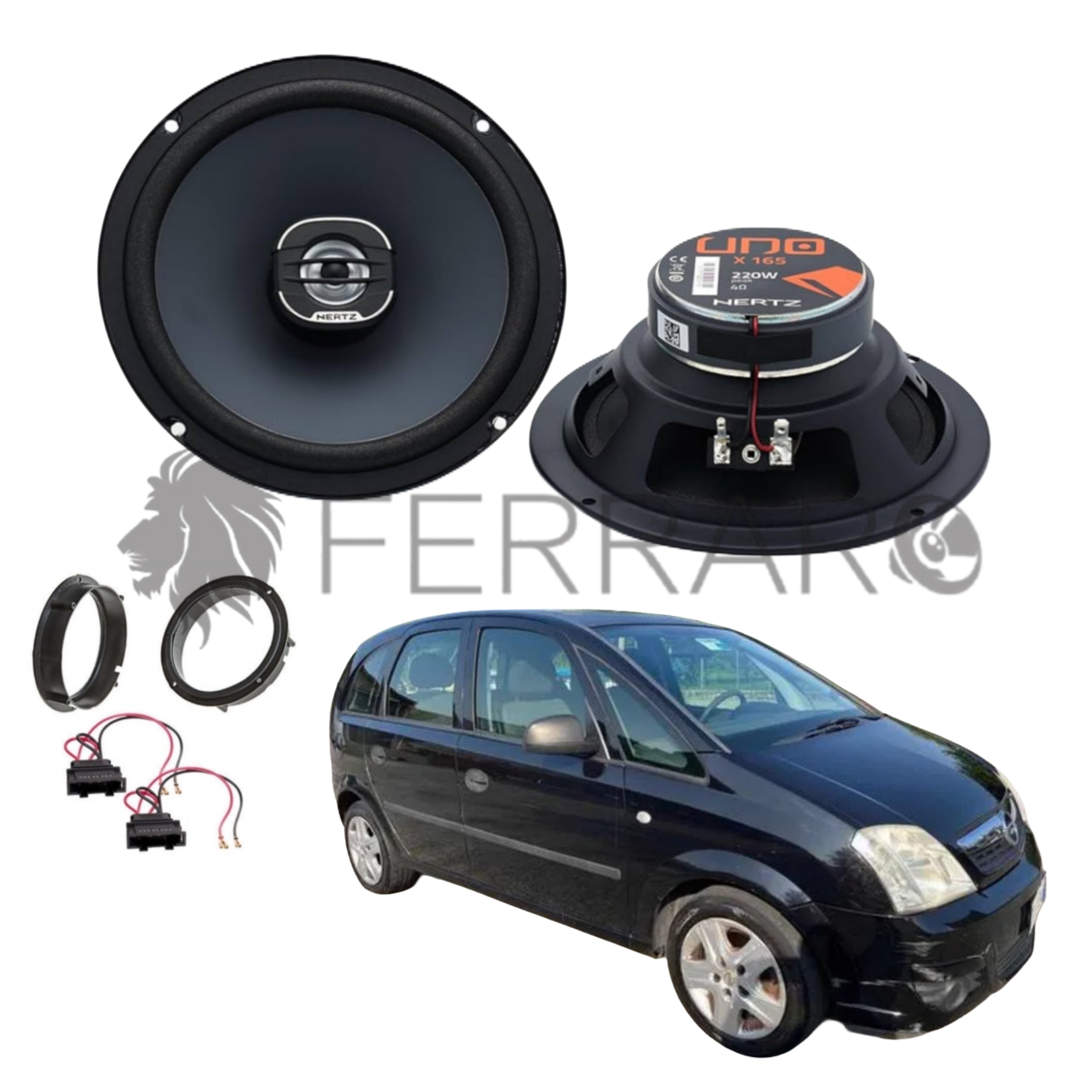 Hertz Kit 2 Casse | X 165 | Anteriori | Opel Meriva A (2003-2010)
