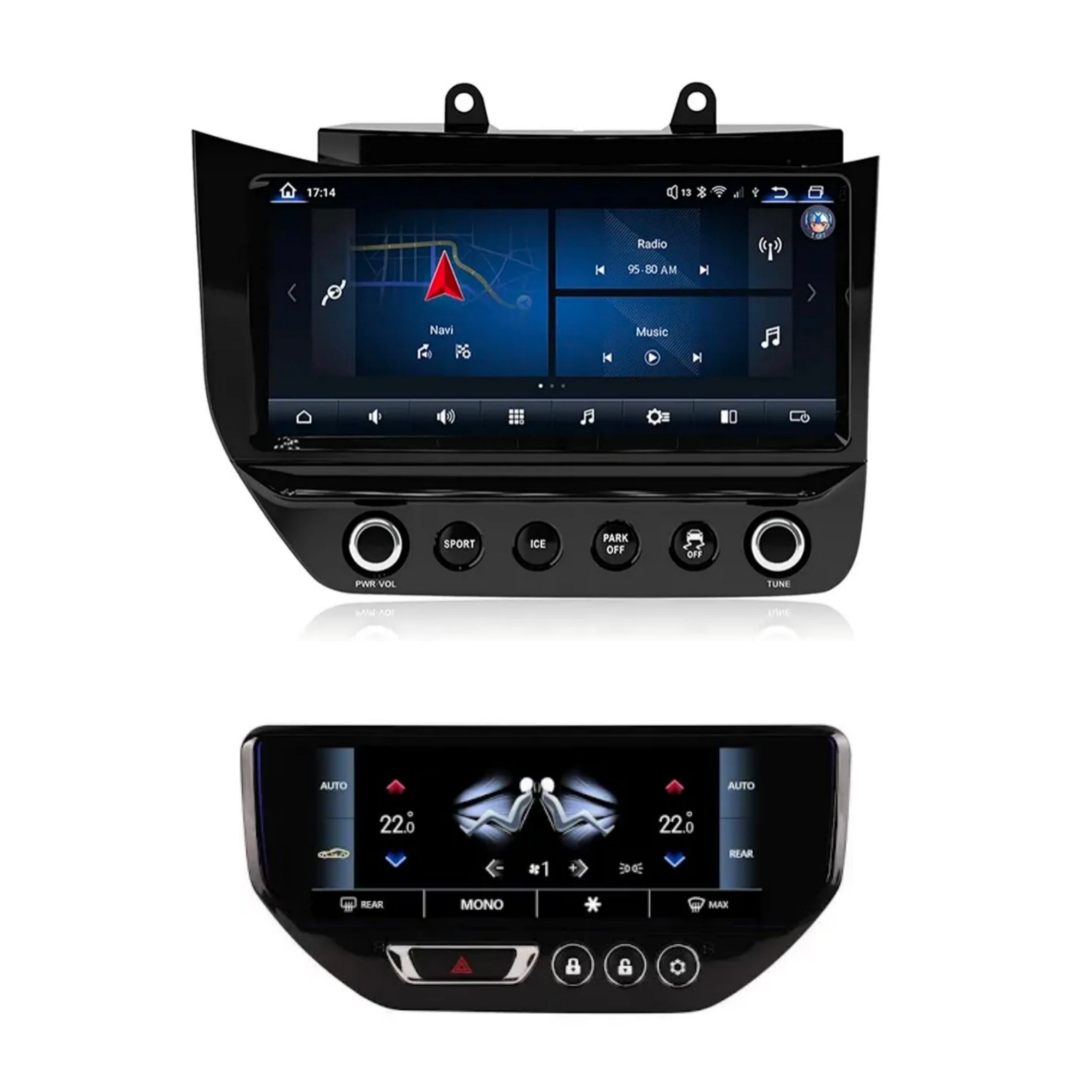 (PRENOTA) Autoradio per Maserati Gran Turismo (2007-2019) 12.3" Display Aria Condizionata e Android, Bluetooth, CarPlay, Android Auto, 8/128GB Ram