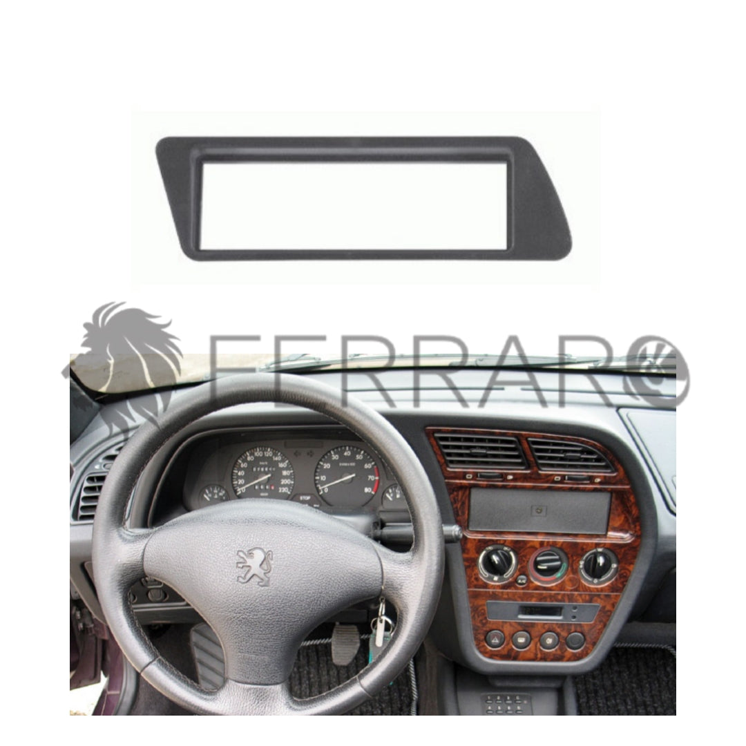 Car Radio Panel, 1DIN, Peugeot 306, Inclin. Right