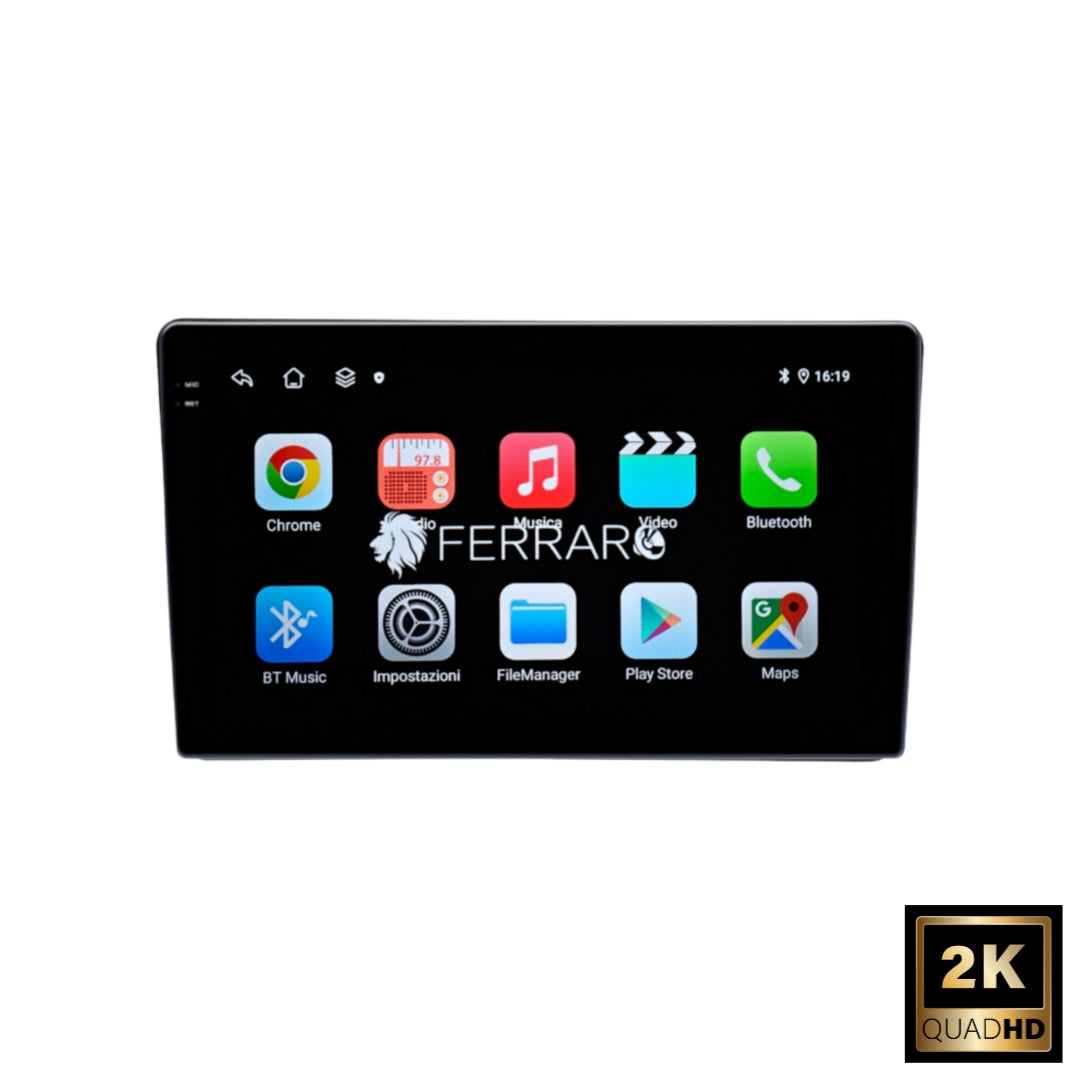 Autoradio per Ford Fiesta 9" 2K | 2017-2023 | Android | Bluetooth | CarPlay | Android Auto | 12/256GB Ram