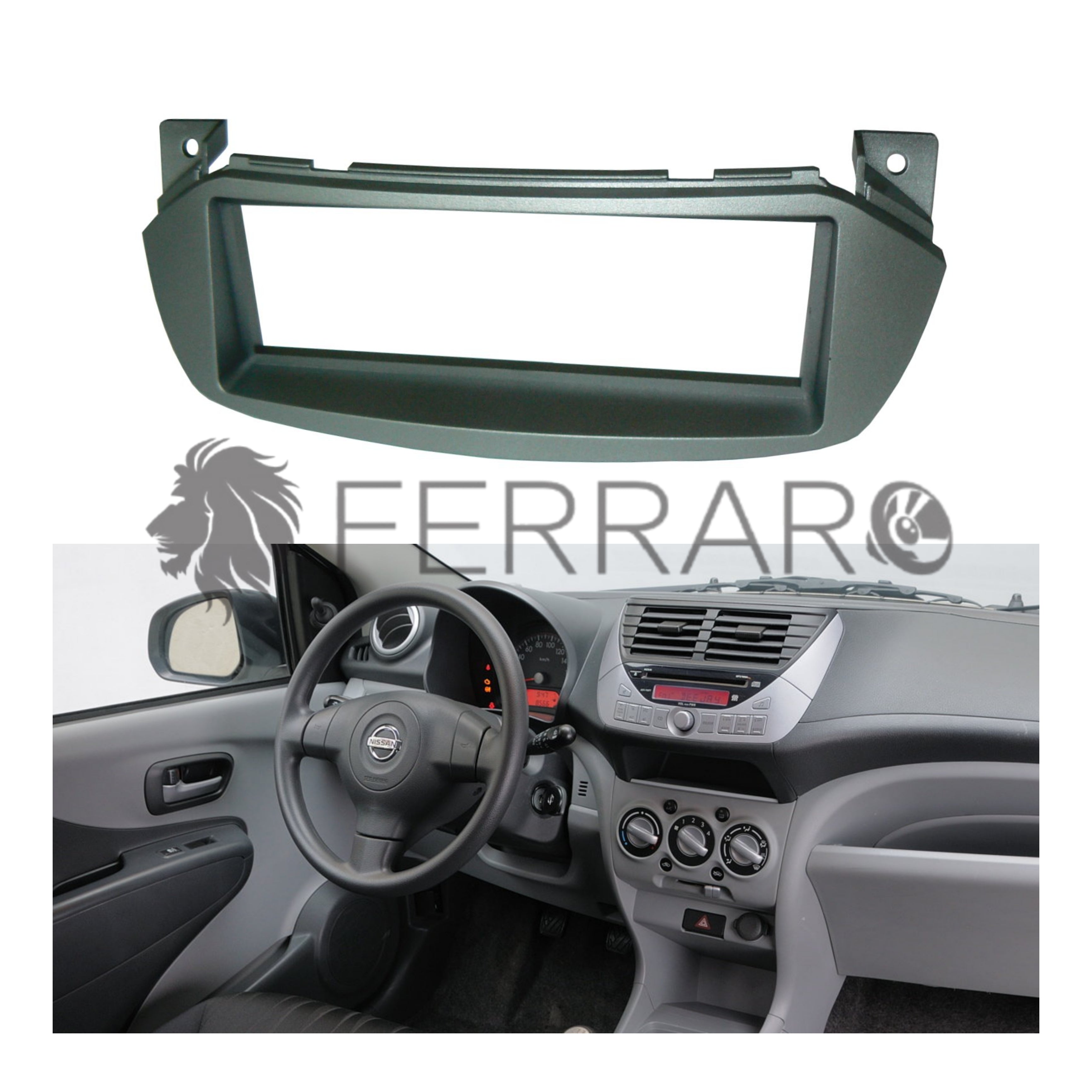 Car Radio Panel, 1DIN, Nissan Pixo