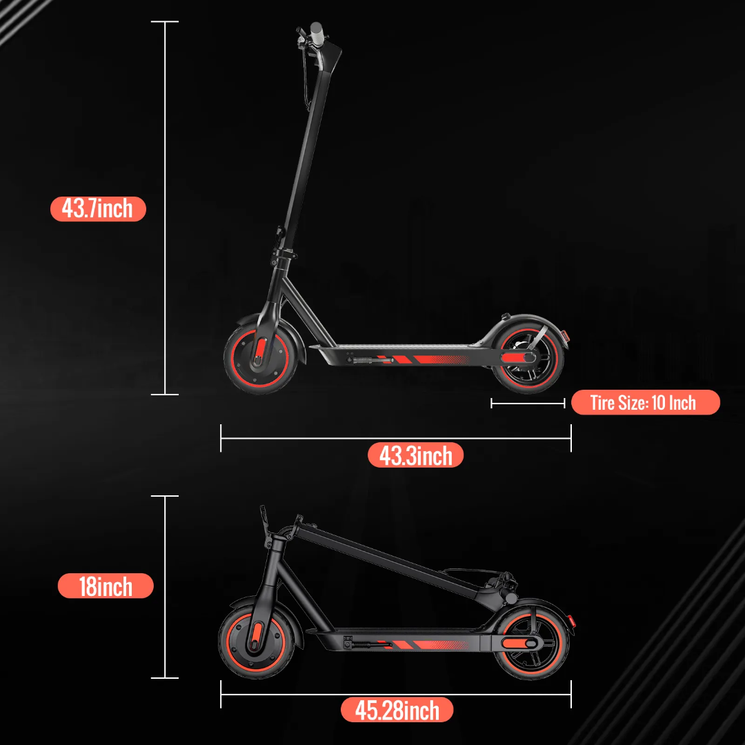 FerraroStore V10, Monopattino Pieghevole, 10", Batteria 36V