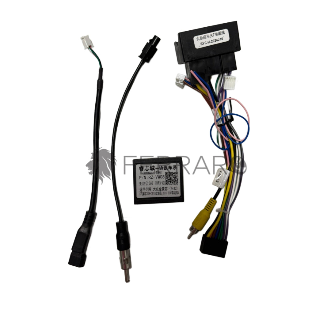 Cablaggio per Volkswagen Golf Sportsva (2014-2020) Recupero Comandi al Volante per Autoradio Android