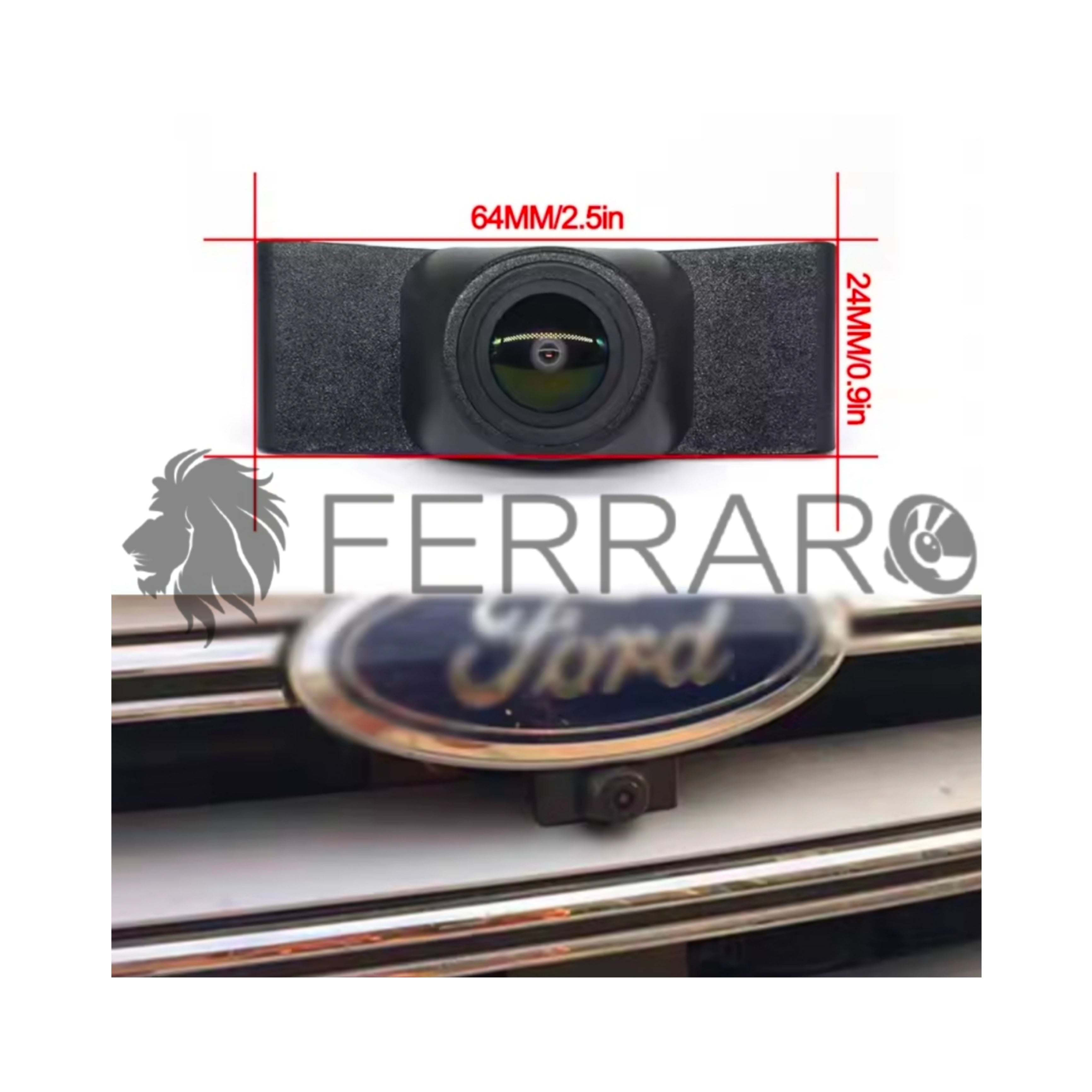Telecamera Frontale per Ford Edge (2015-2018) | AHD, 1920x1080 | 170° Gradi