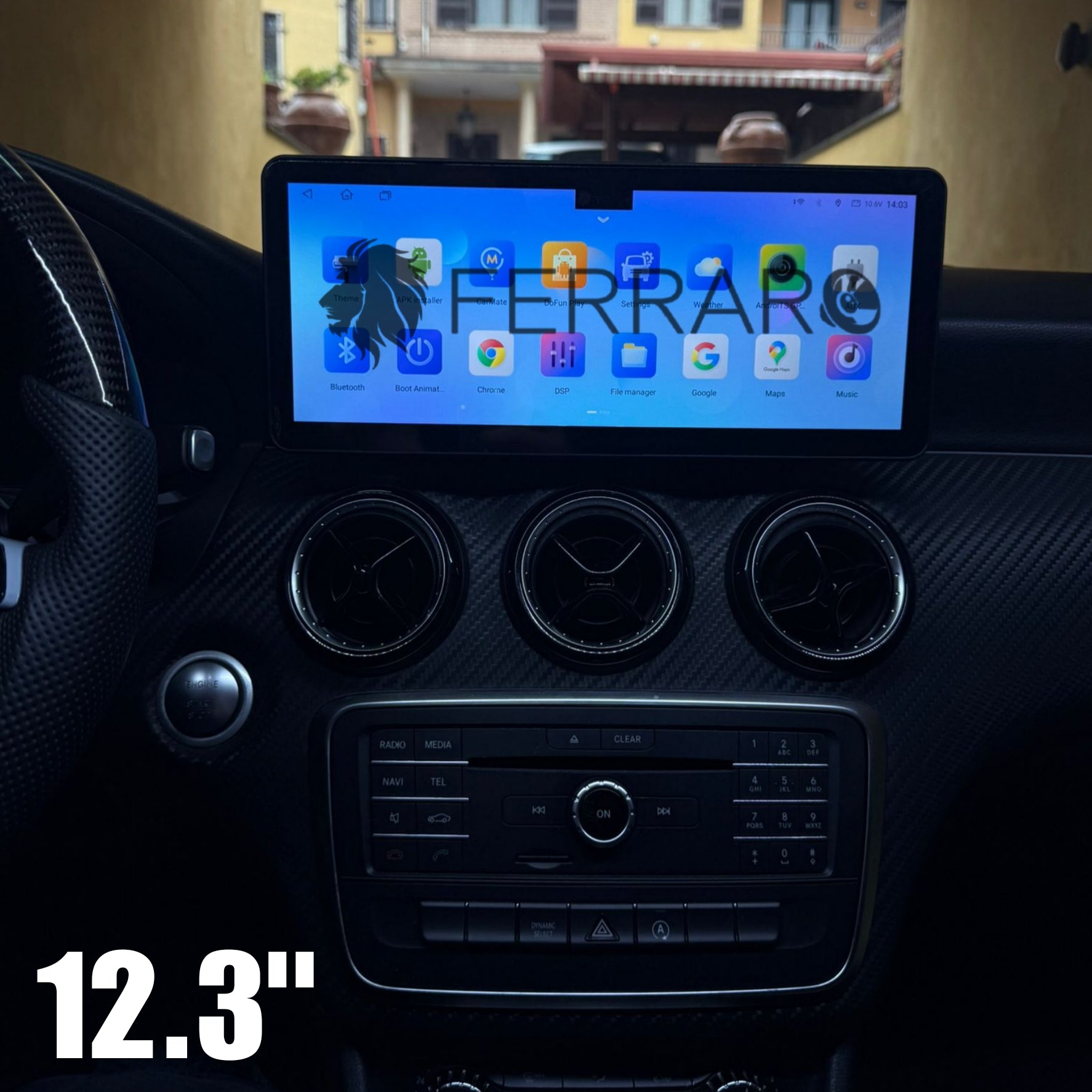 Autoradio per Mercedes Classe A w176, CLA c117, GLA x156, 10.33"/12.3" (2013-2018) Android, Bluetooth, CarPlay, Android Auto