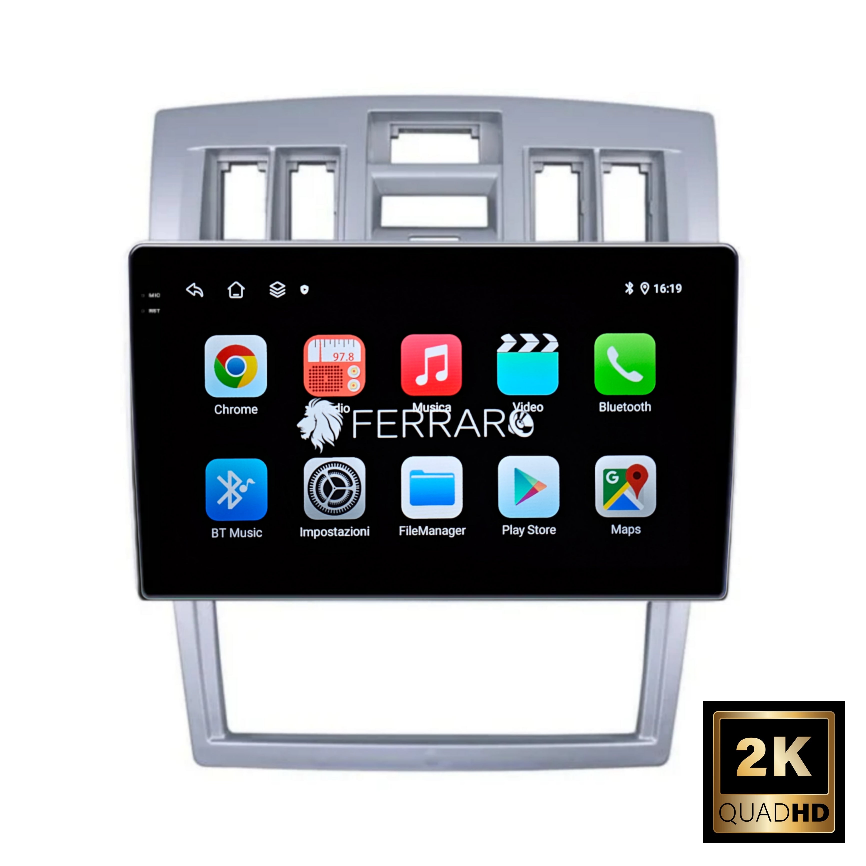 Autoradio per Hyundai Rohens-Coupe 9" 2K | 2004-2006 | Android | Bluetooth | CarPlay | Android Auto | 12/256GB Ram