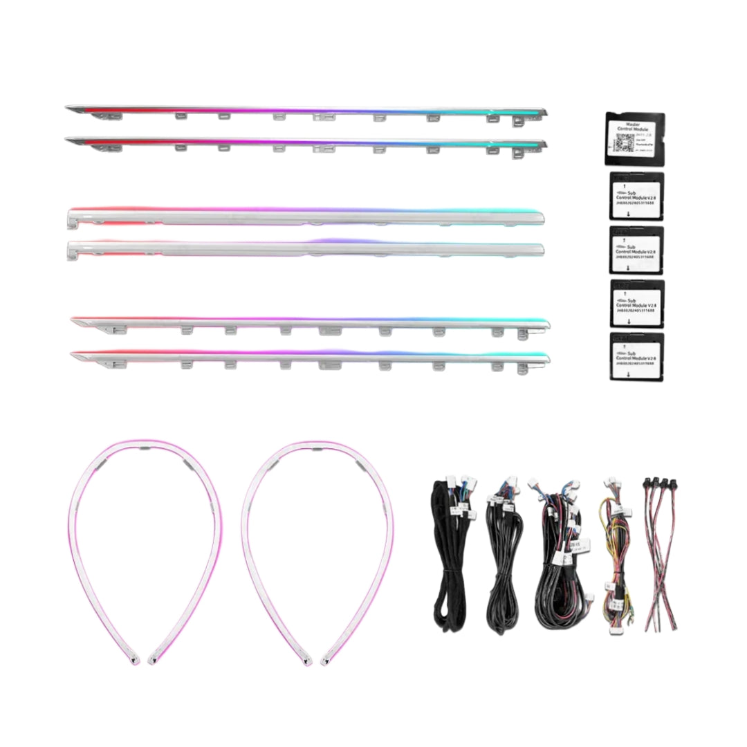 Ambient Light per Tesla Model X (2022+), 128 Colori RGB