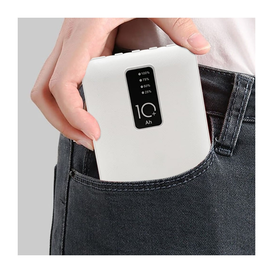 Powerbank Portatile,Caricabatterie 4 cavi di ricarica, Tascabile, Caricatore Portatile