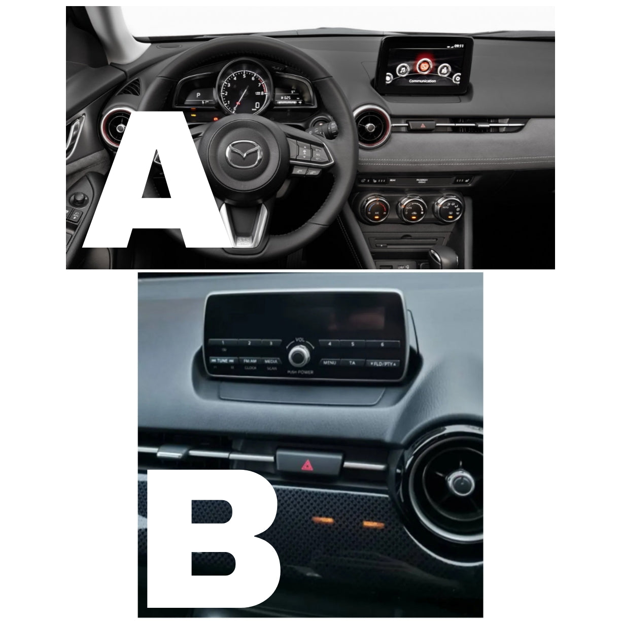 Autoradio per Mazda 2, CX-3 9" | 2014-2021 | Android | Bluetooth | CarPlay | Android Auto | 2GB/4GB/6GB/8GB Ram