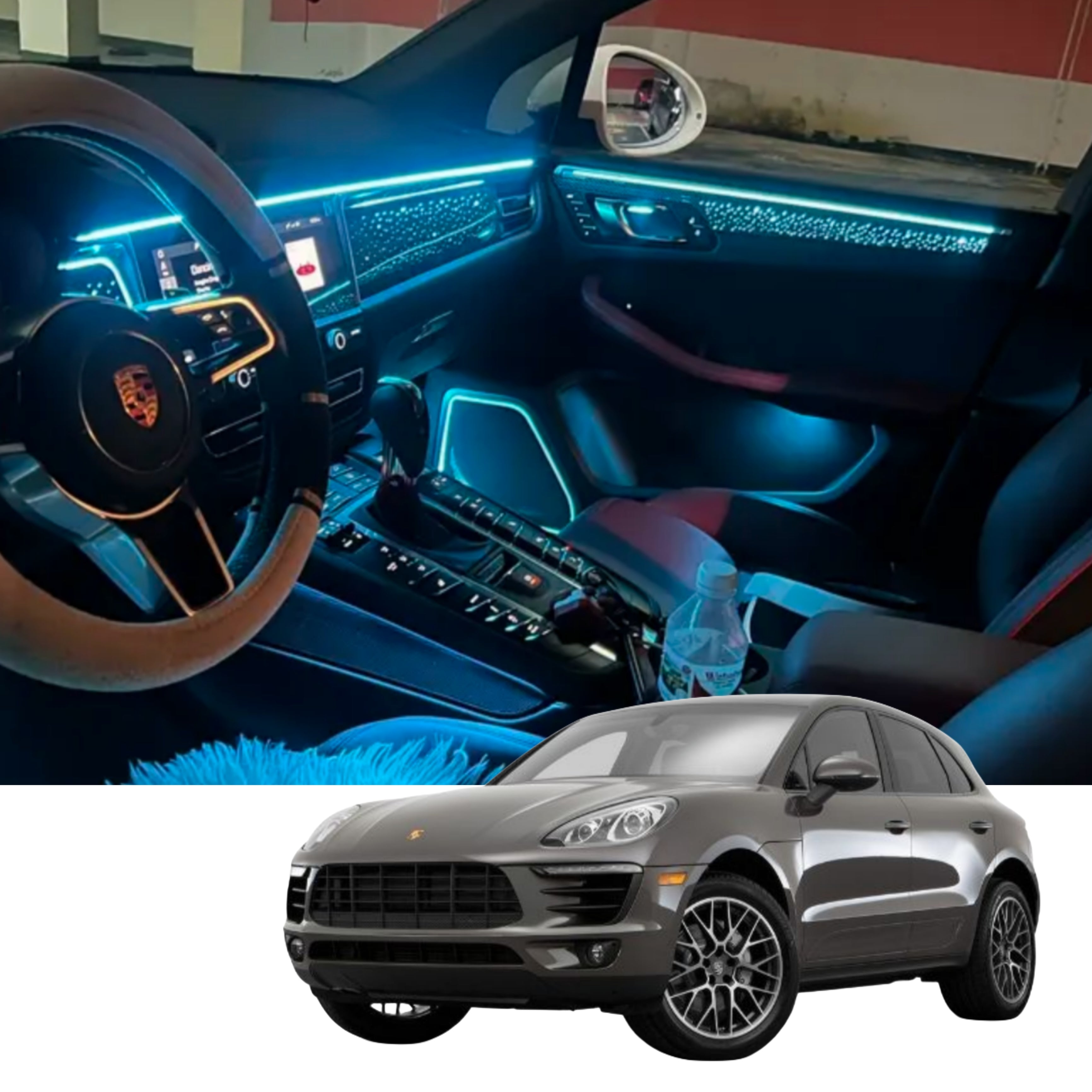 Ambient Light per Porsche Macan (2018+), 64 Colori RGB