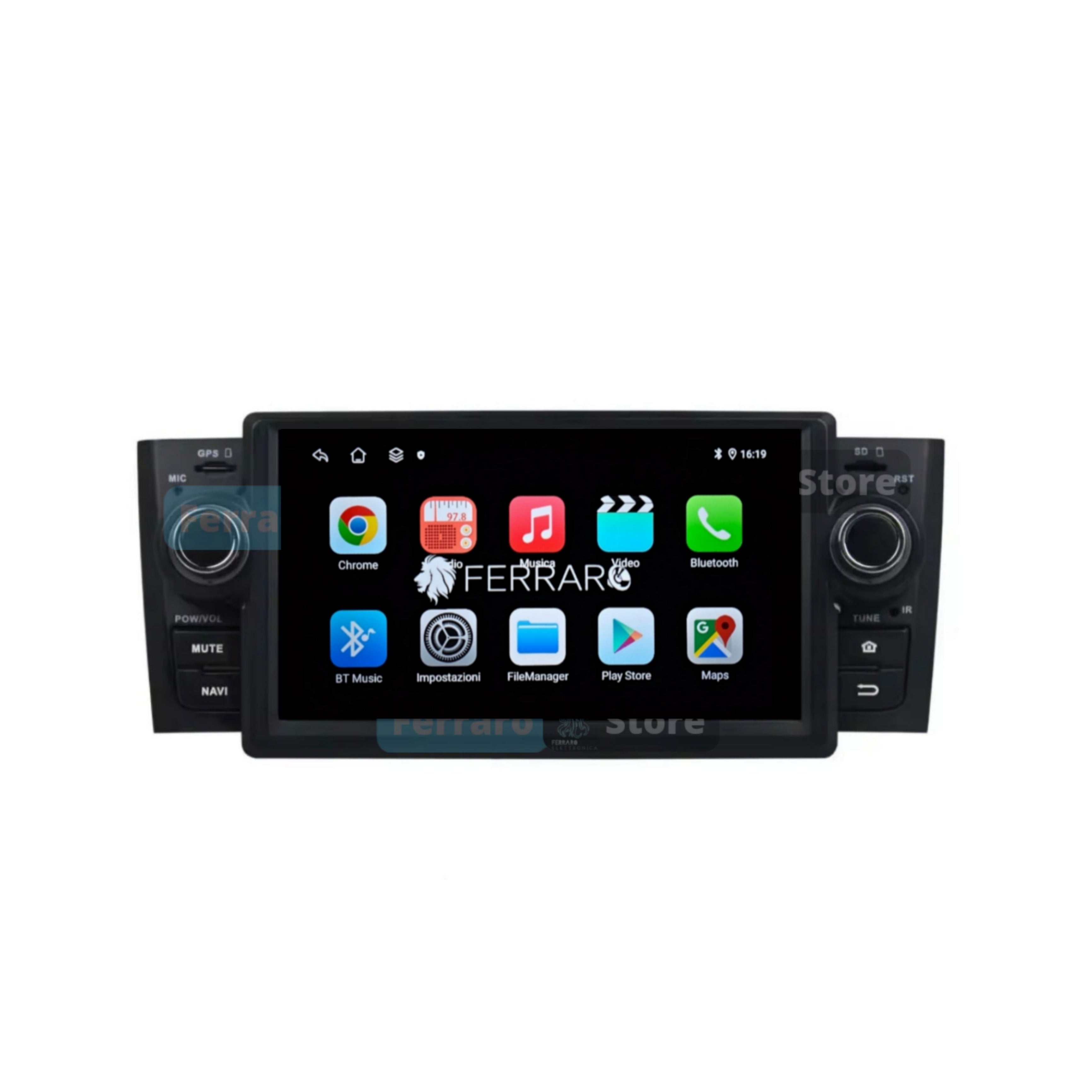 Autoradio per Fiat Grande Punto 7" | 2004-2012 | Android | Bluetooth | CarPlay | Android Auto | 2GB/4GB/6GB/8GB Ram