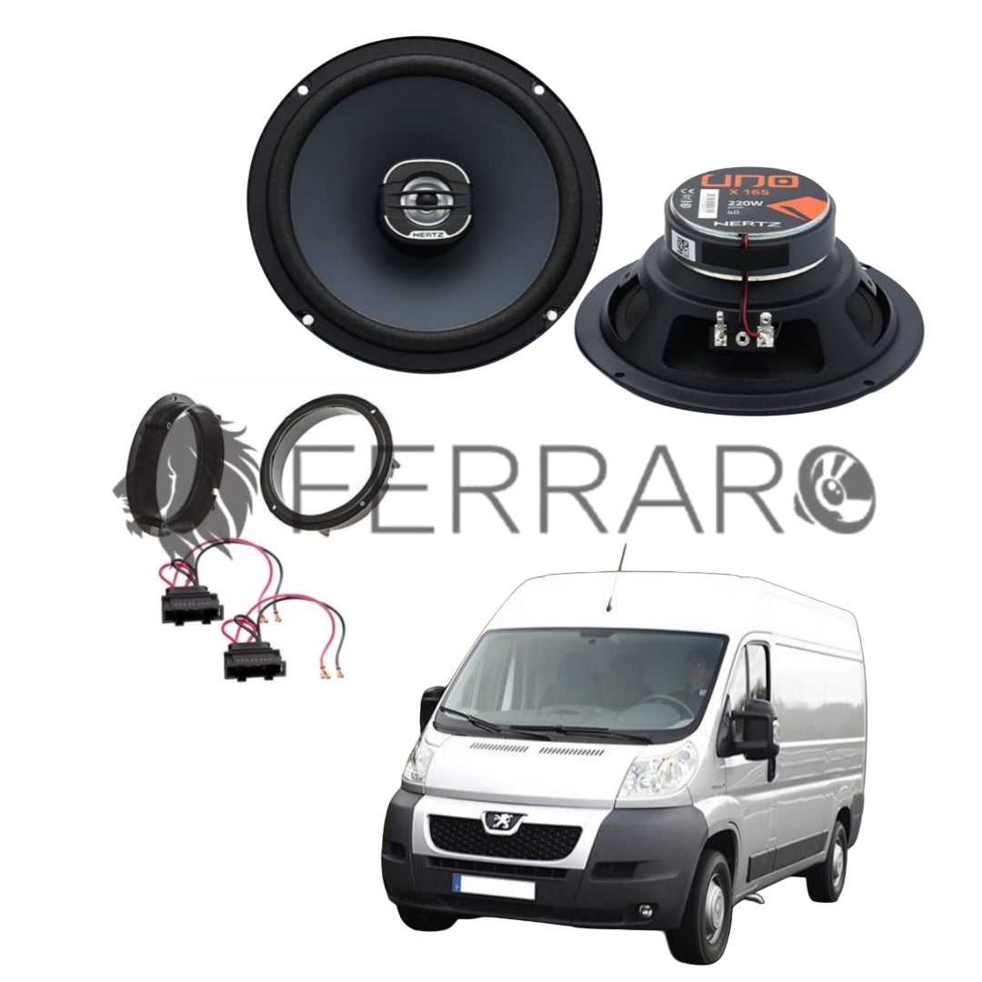 Hertz Kit 2 Casse | X 165 | Anteriori | Peugeot Boxer dal 2006>