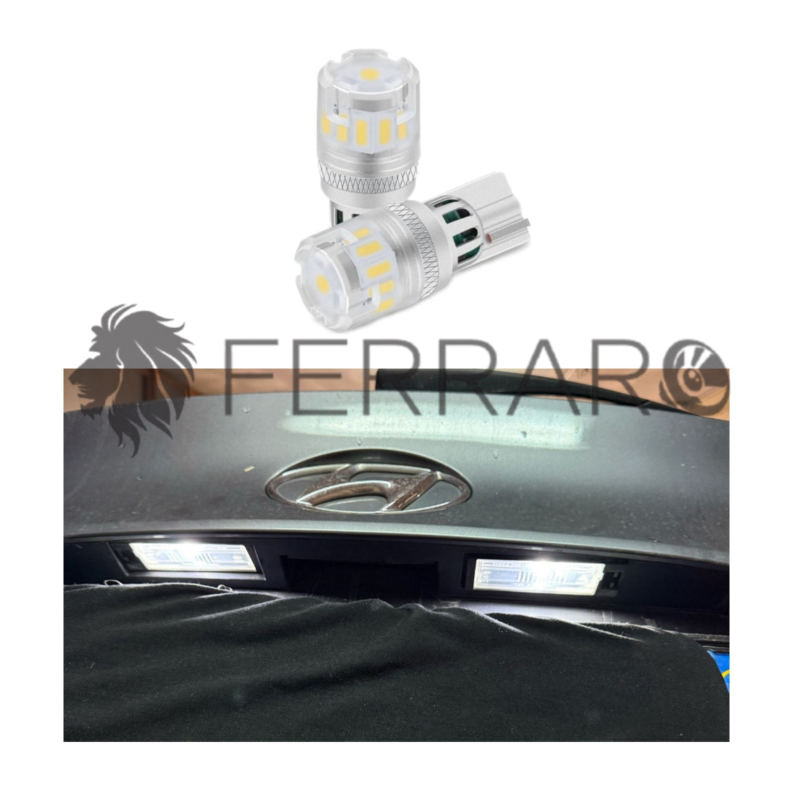 Luci Targa per Hyundai IX35 | Led Canbus T10, 12v, Lampadine Led Bianco