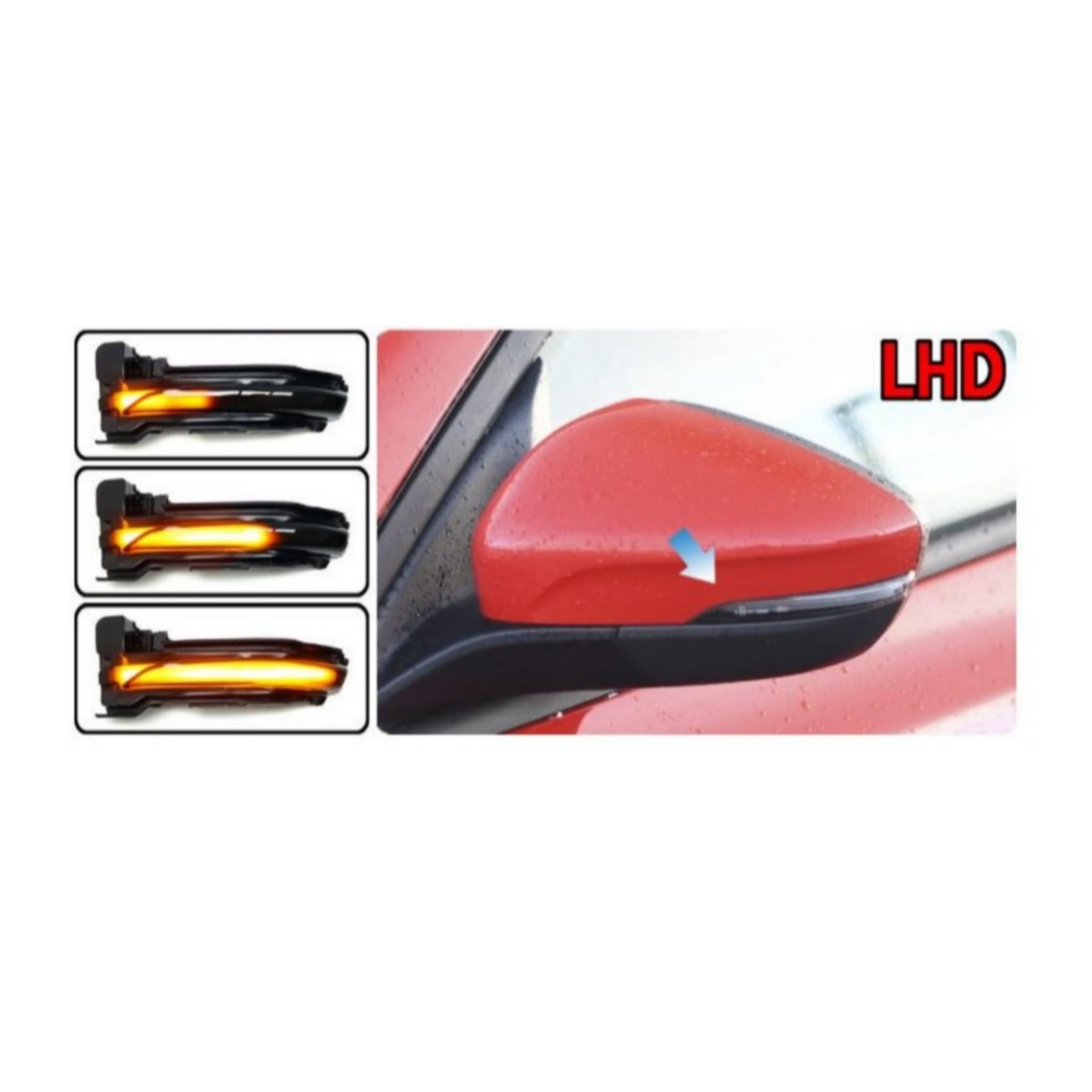 Specchietti Laterali Led per Ford Focus MK4 (2017-2020), Plug and Play