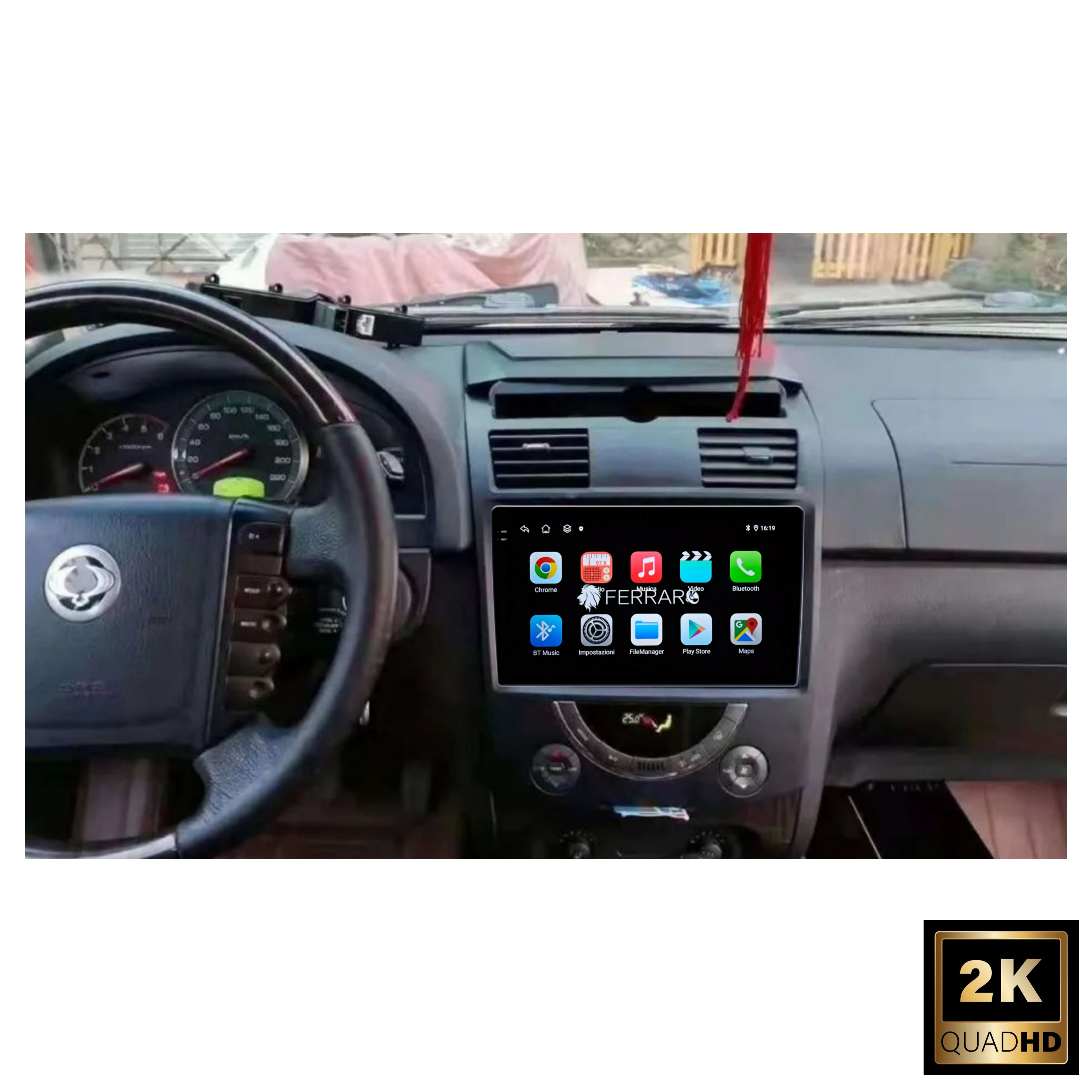 Autoradio per SsangYong RexTon 9" 2K | 2006-2012 | Android | Bluetooth | CarPlay | Android Auto | 12/256GB Ram