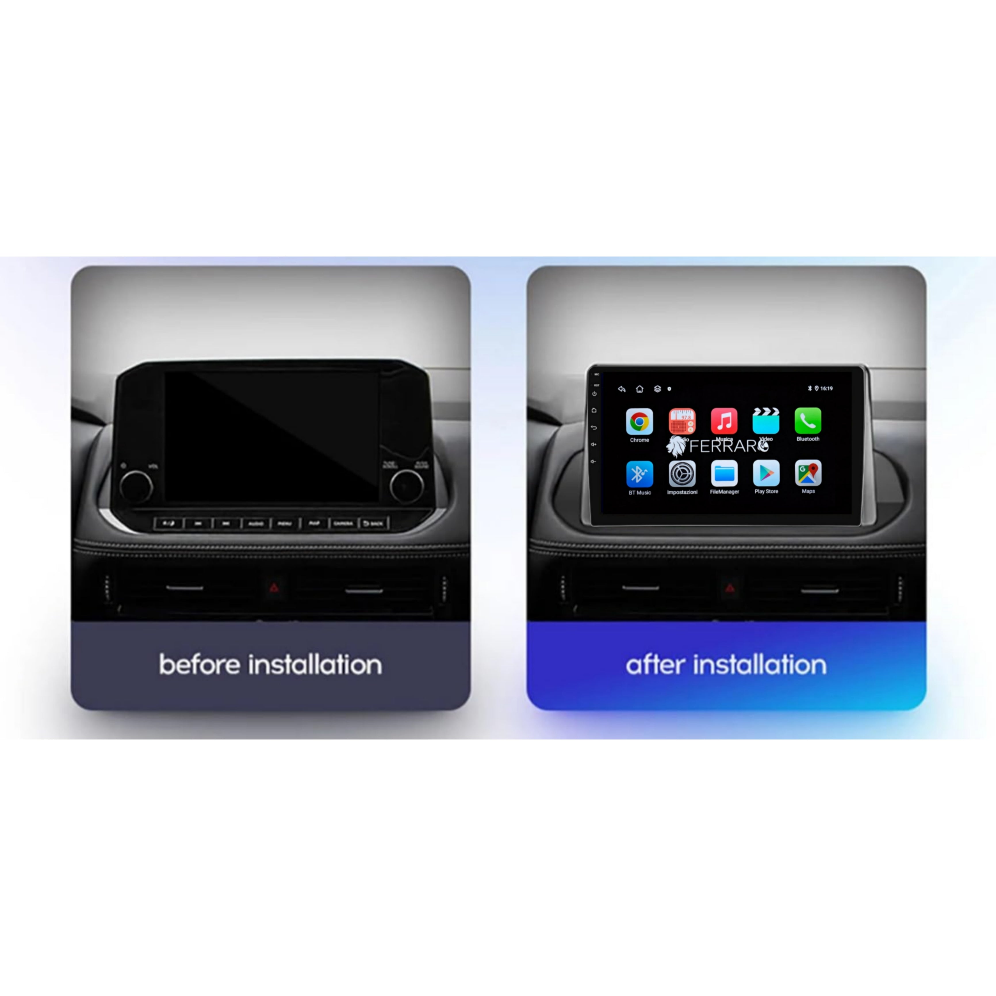 Autoradio per Nissan X-Trail 10.1" | 2021> | Android | Bluetooth | CarPlay | Android Auto | 2GB/4GB/8GB Ram