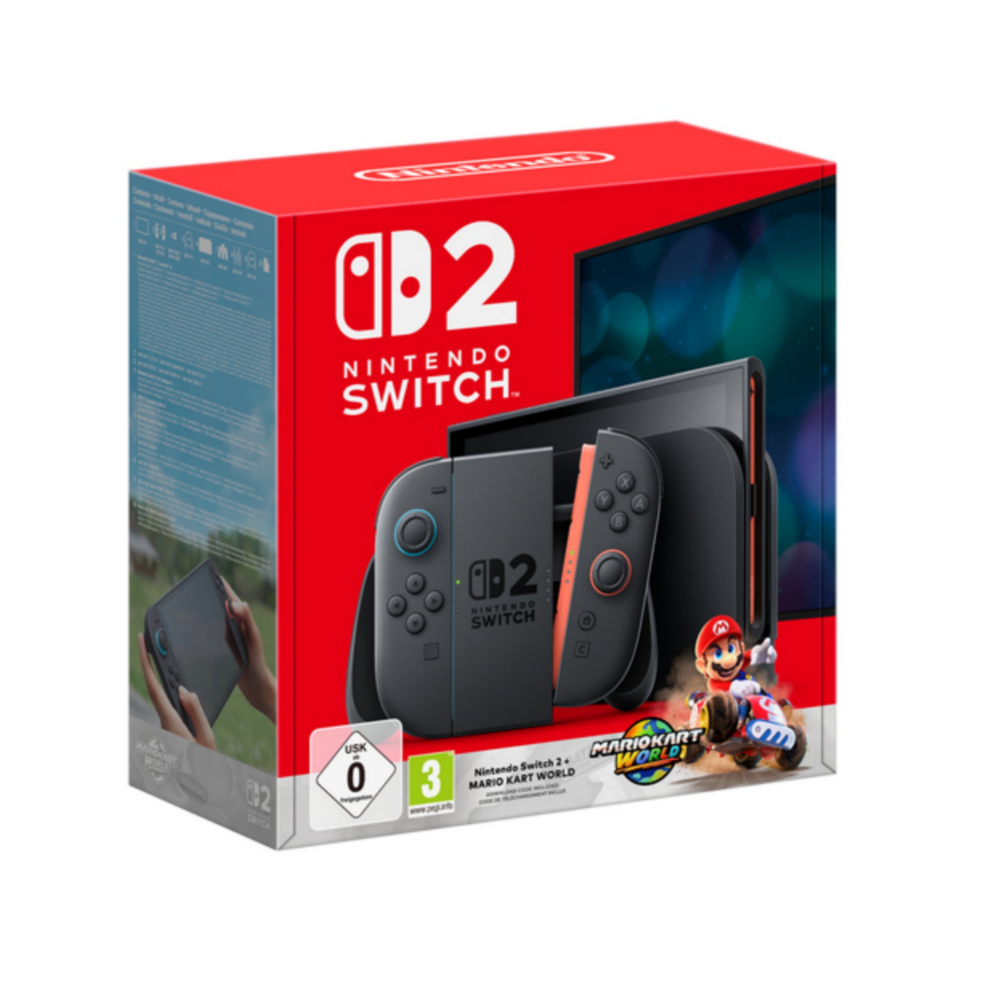 Nintendo Switch 2 | MarioKart World New, Rosso/Blu ITA