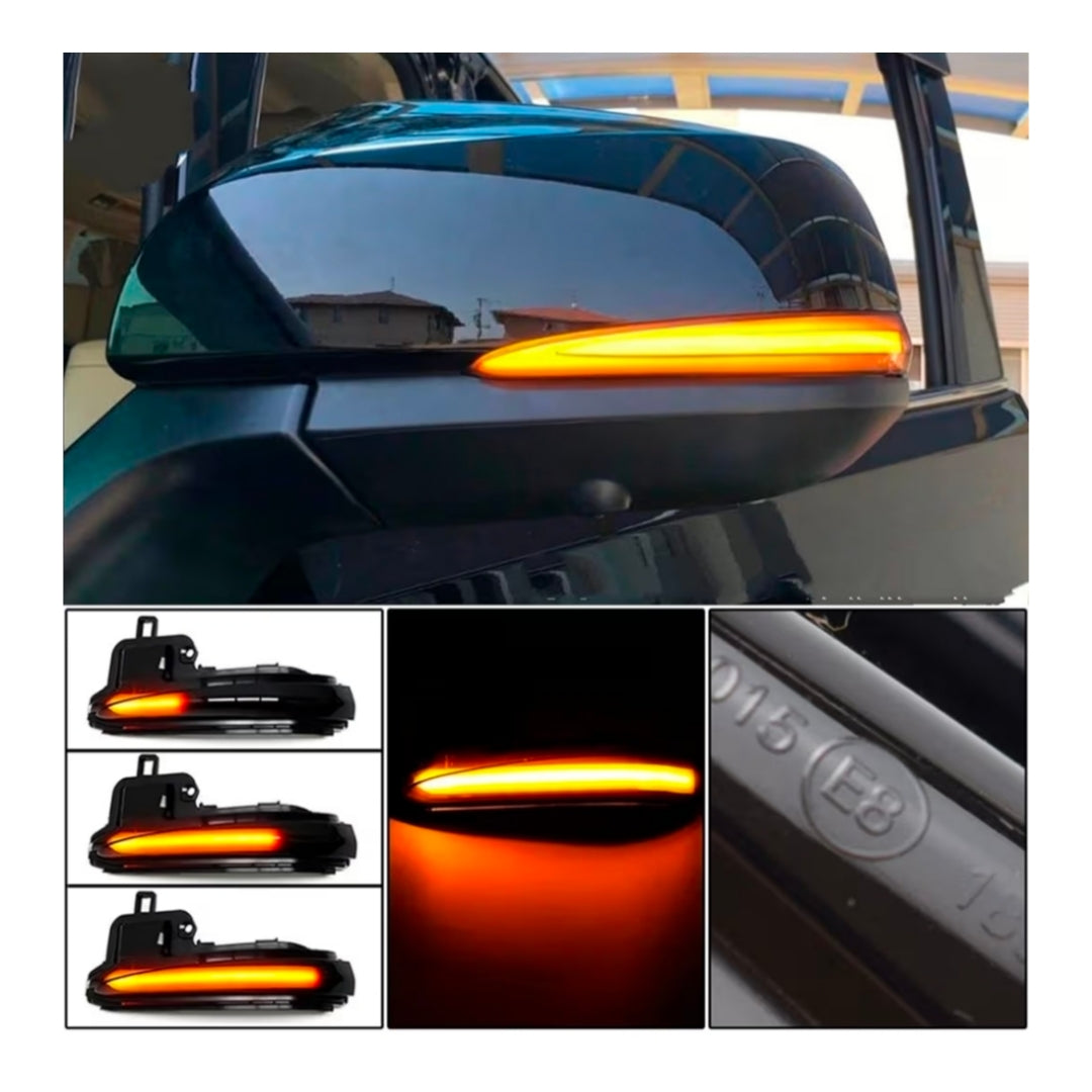 Specchietti Laterali Led per Skoda Per Toyota (Compatibilità in Descrizione), Plug and Play