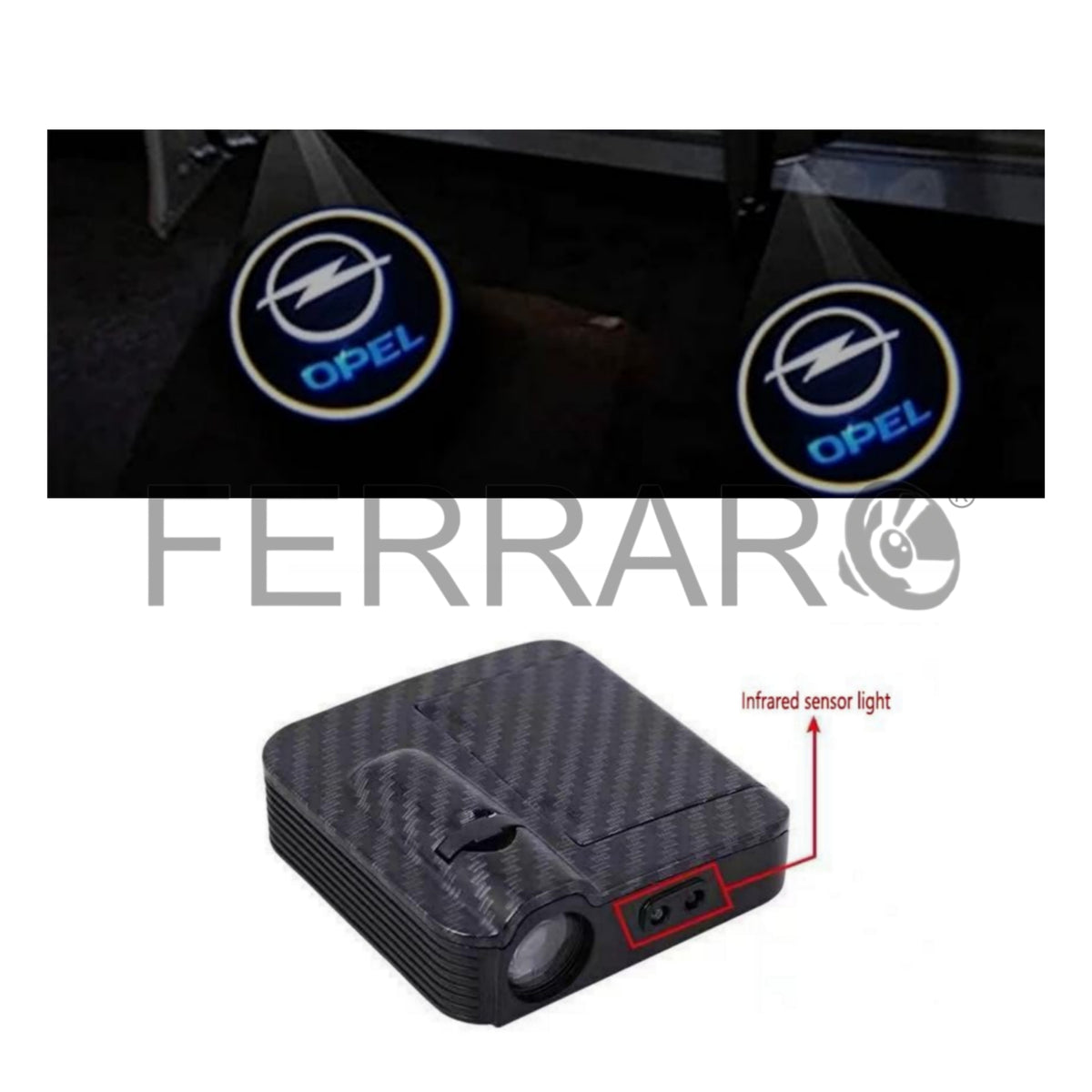 Luce Cortesia Opel (Universale) Adesivo, Batteria (NO INCL.)