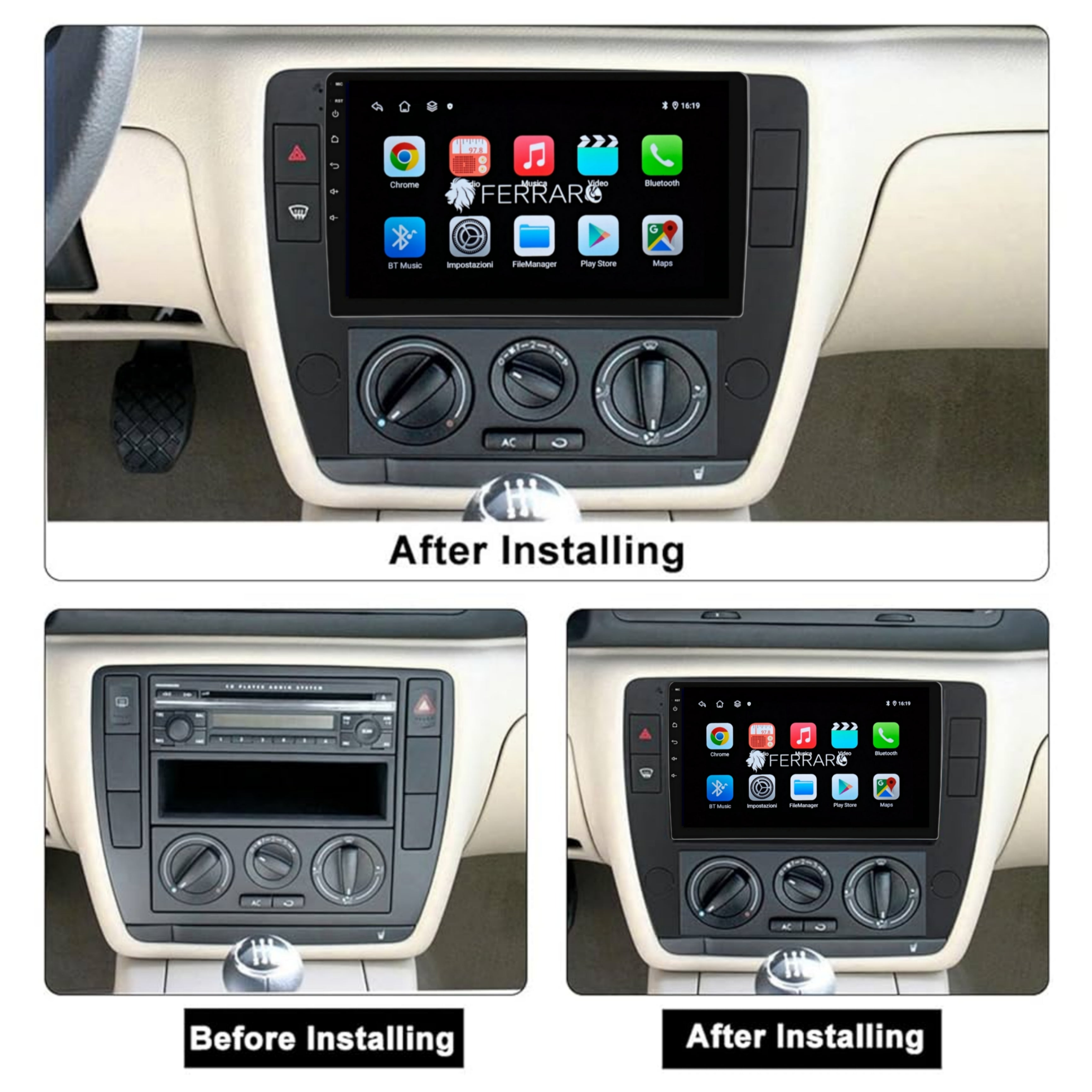 Autoradio per Volkswagen Passat B5 9" | 2000-2005 | Android | Bluetooth | CarPlay | Android Auto | 2GB/4GB/6GB/8GB Ram