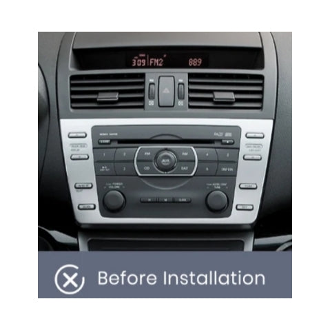 Kit Montaggio Autoradio 9"Pollici Mazda 6 (2008-2015) Mascherina, Cablaggio Autoradio Android