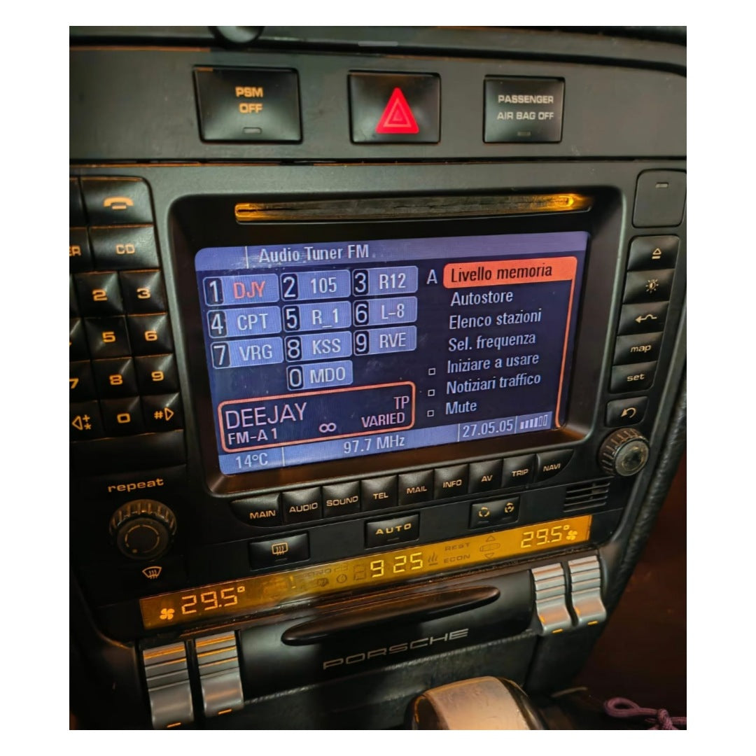 Autoradio per Porsche Cayenne GTS 9" 2K | 2002-2010 | Android | Bluetooth | CarPlay | Android Auto | 12/256GB Ram