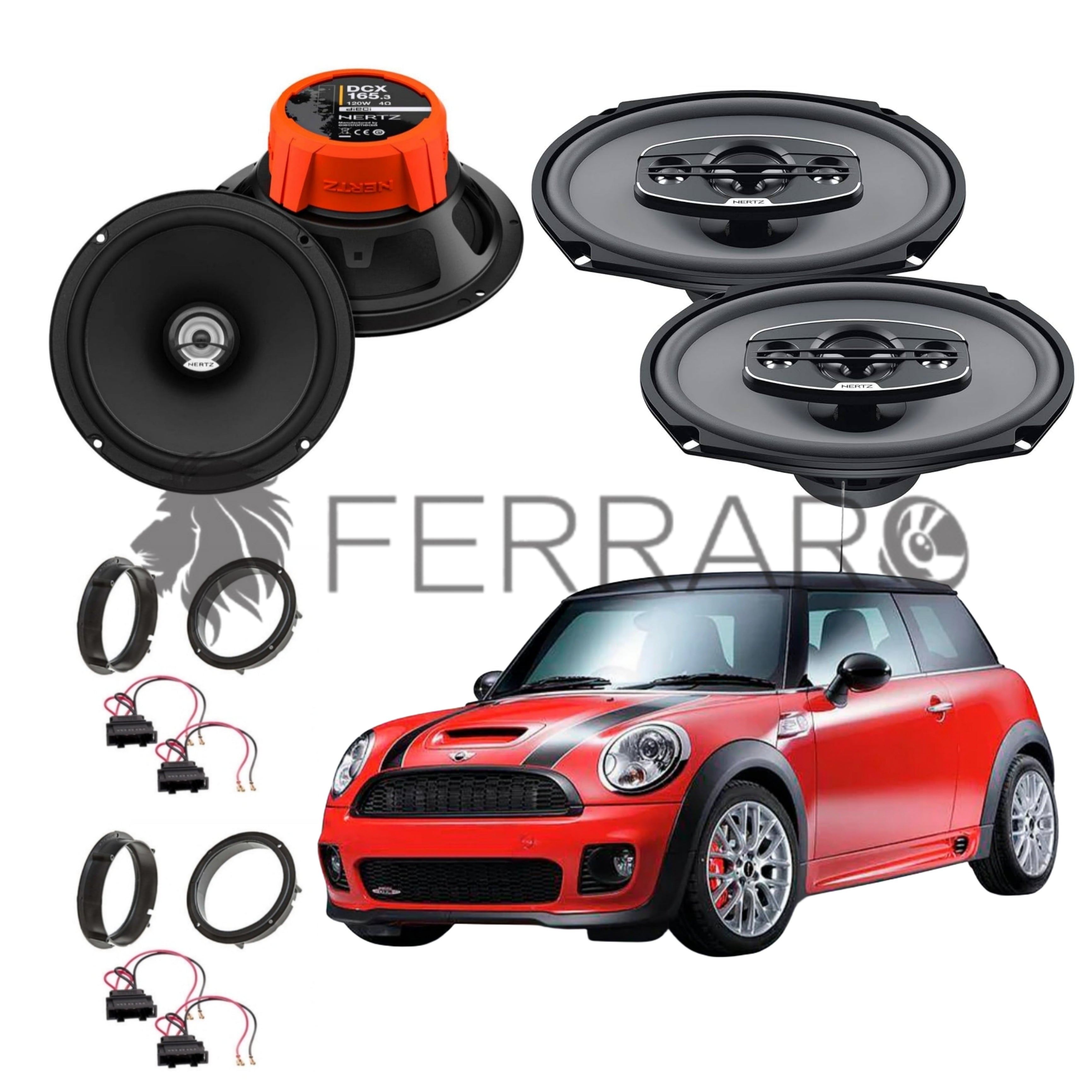 Hertz Kit 4 Casse | DCX 165.3 | X 690 | Ant/Post | Mini Cooper R50, R53