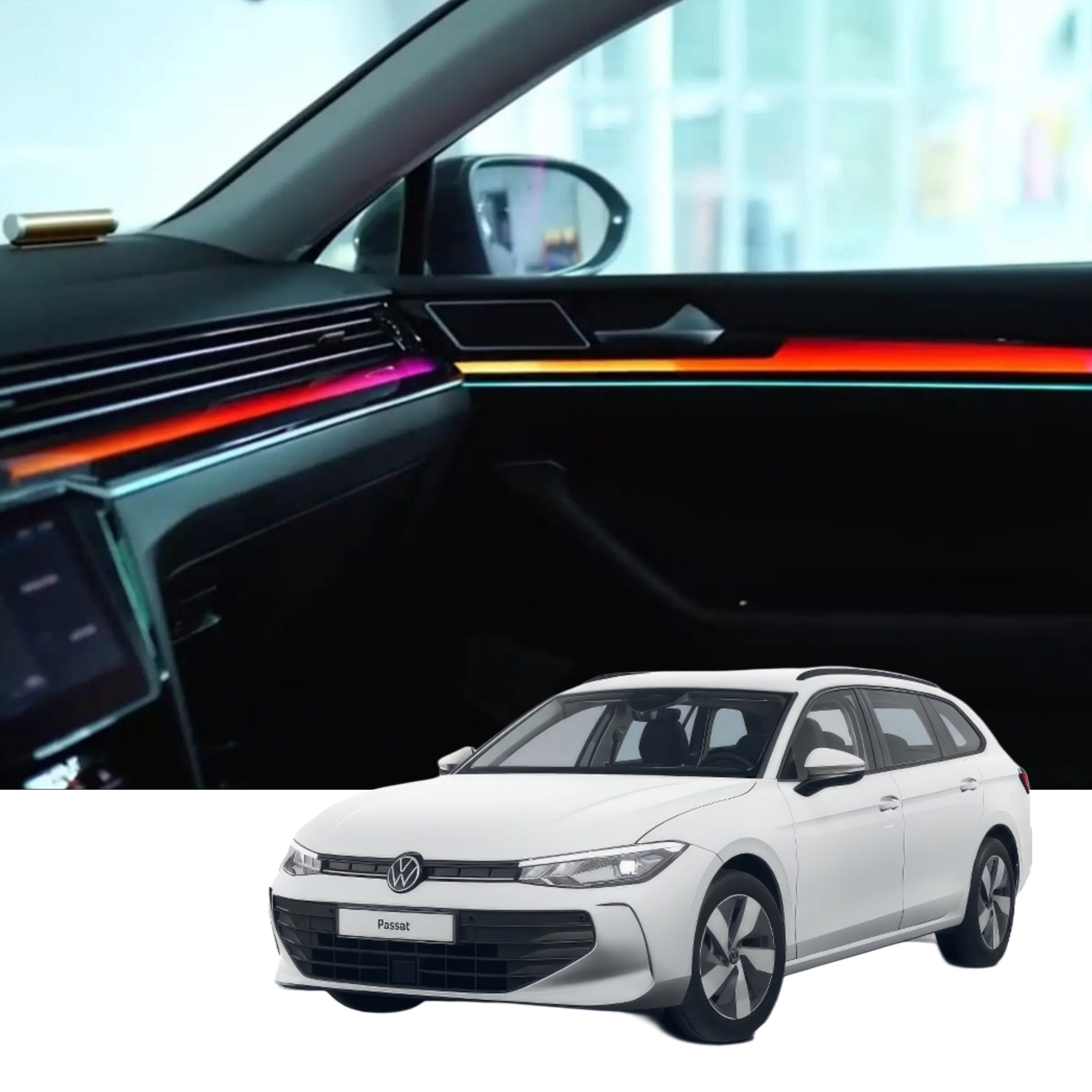 Ambient Light per Volkswagen Passat B8 (2014-2023), 64 Colori RGB