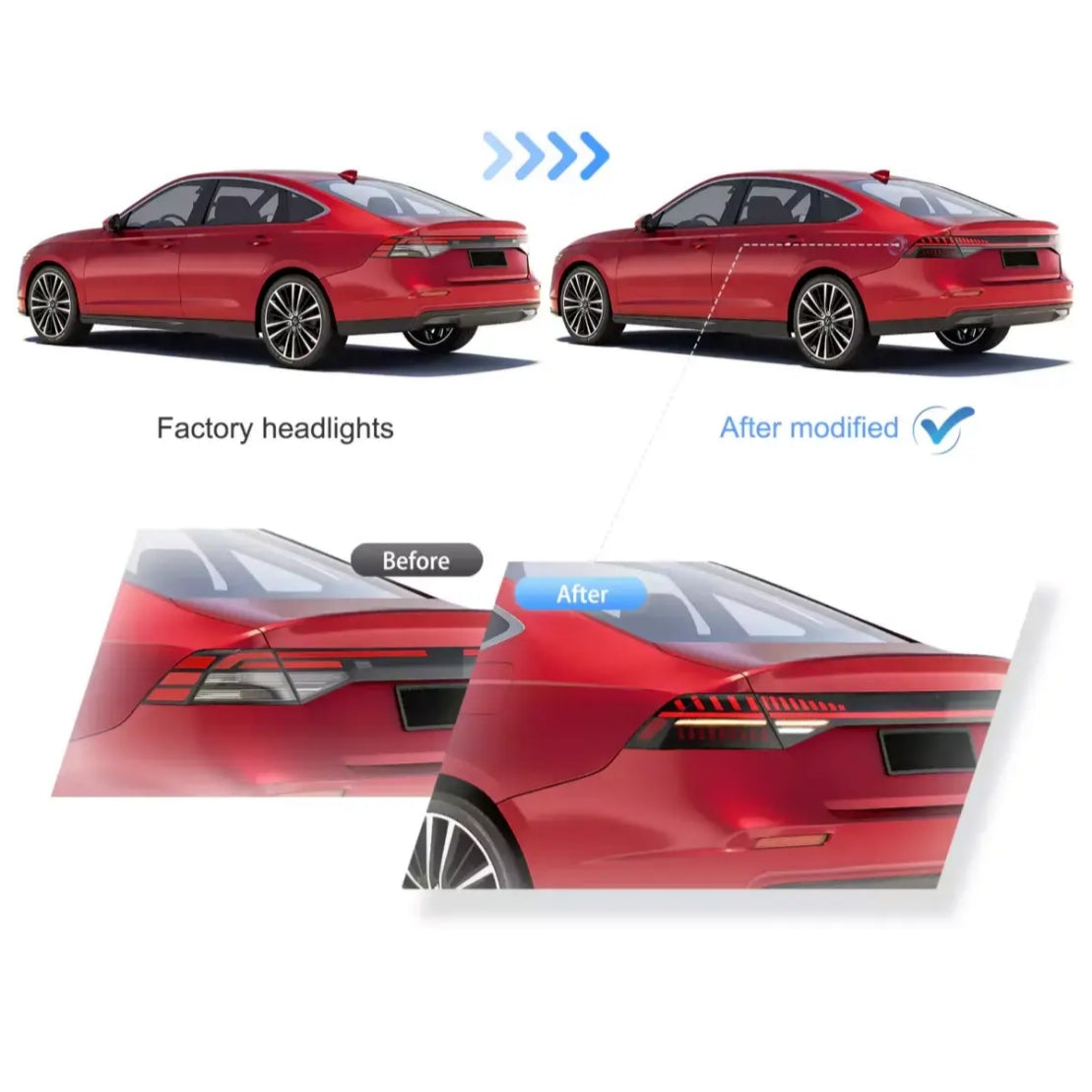 Fanali Posteriore Completo per Honda Accord 11ª (2023-2025) a LED