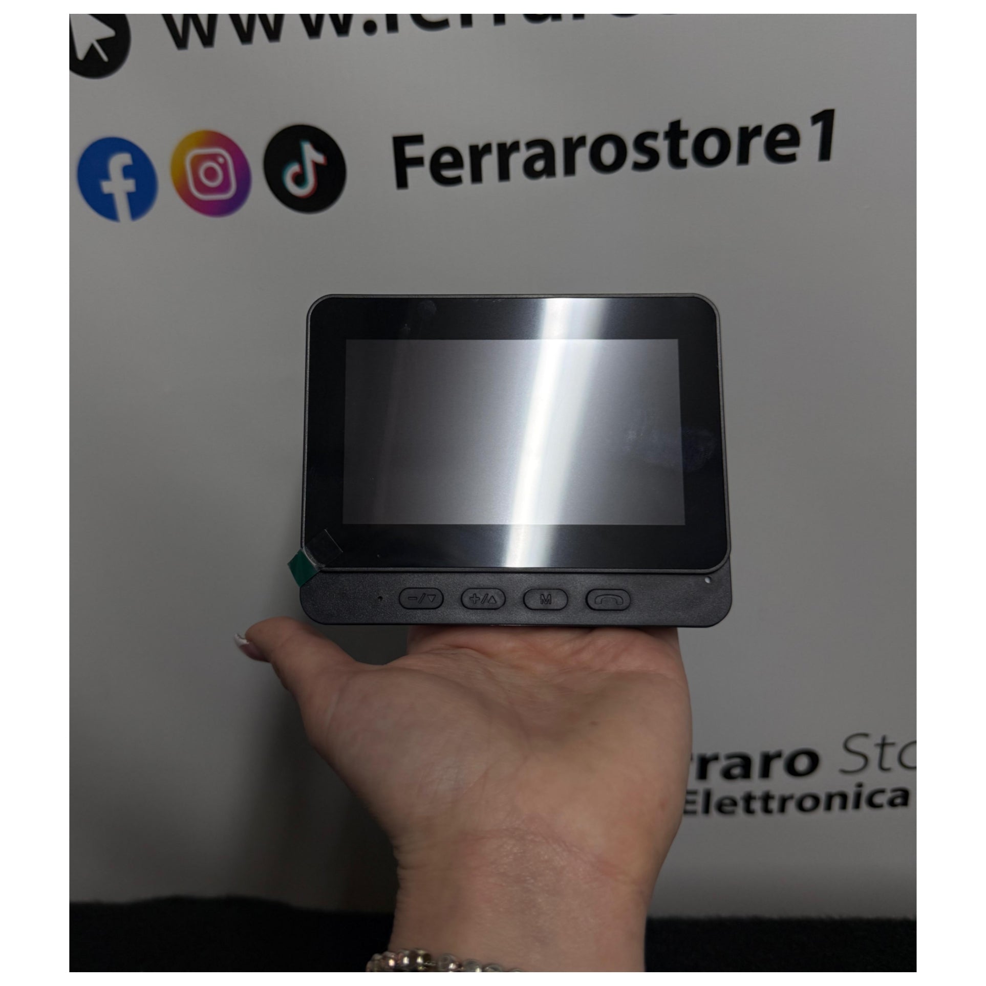 Videocitofono Smart Wifi, Audio, Monitor 4.3", Batteria Ricaricabile