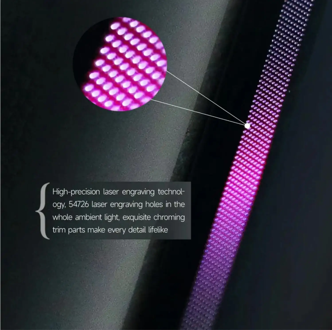 Ambient Light per Tesla Model X (2022+), 128 Colori RGB