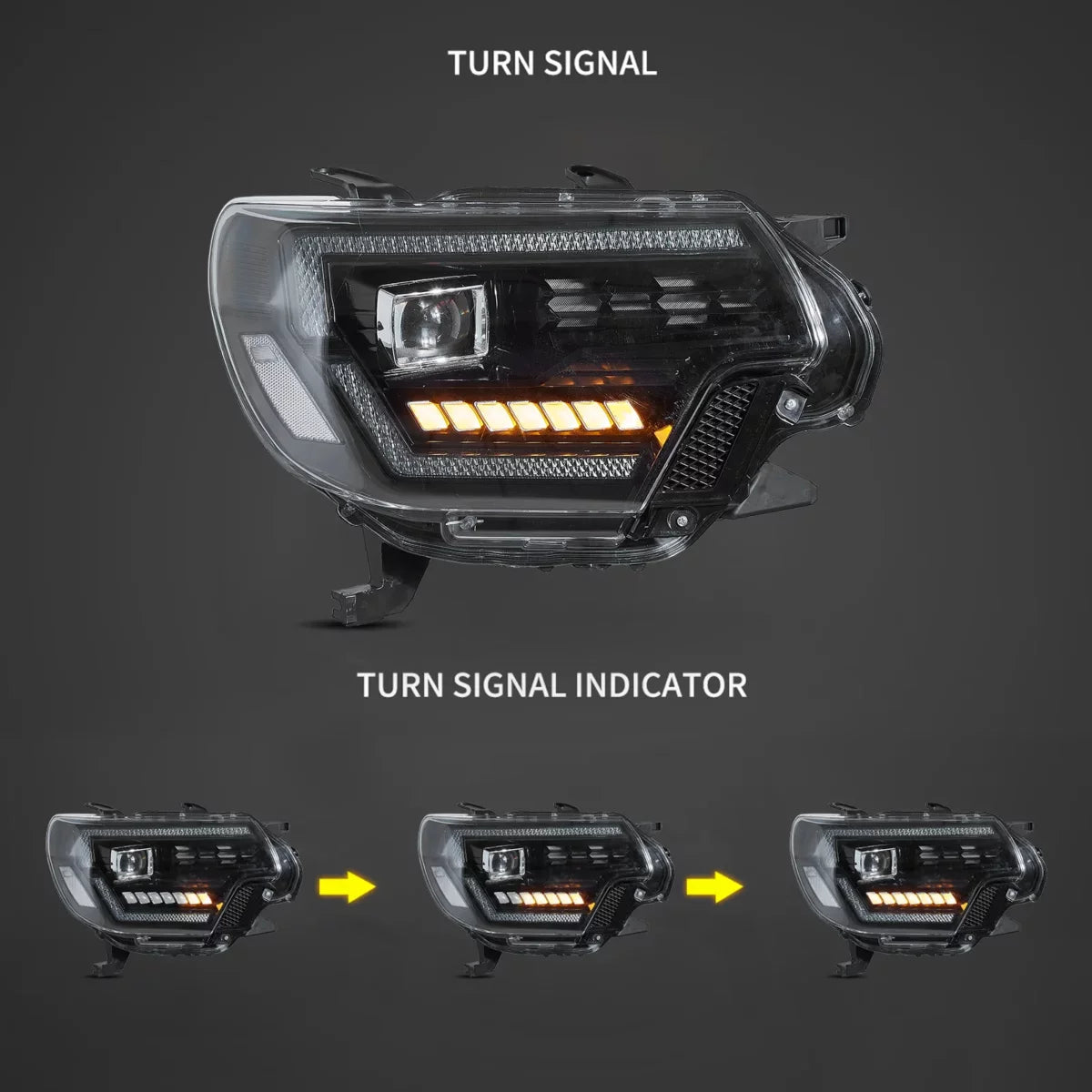 Fanali Anteriore Completo per Toyota Tacoma (2012-2015) a LED