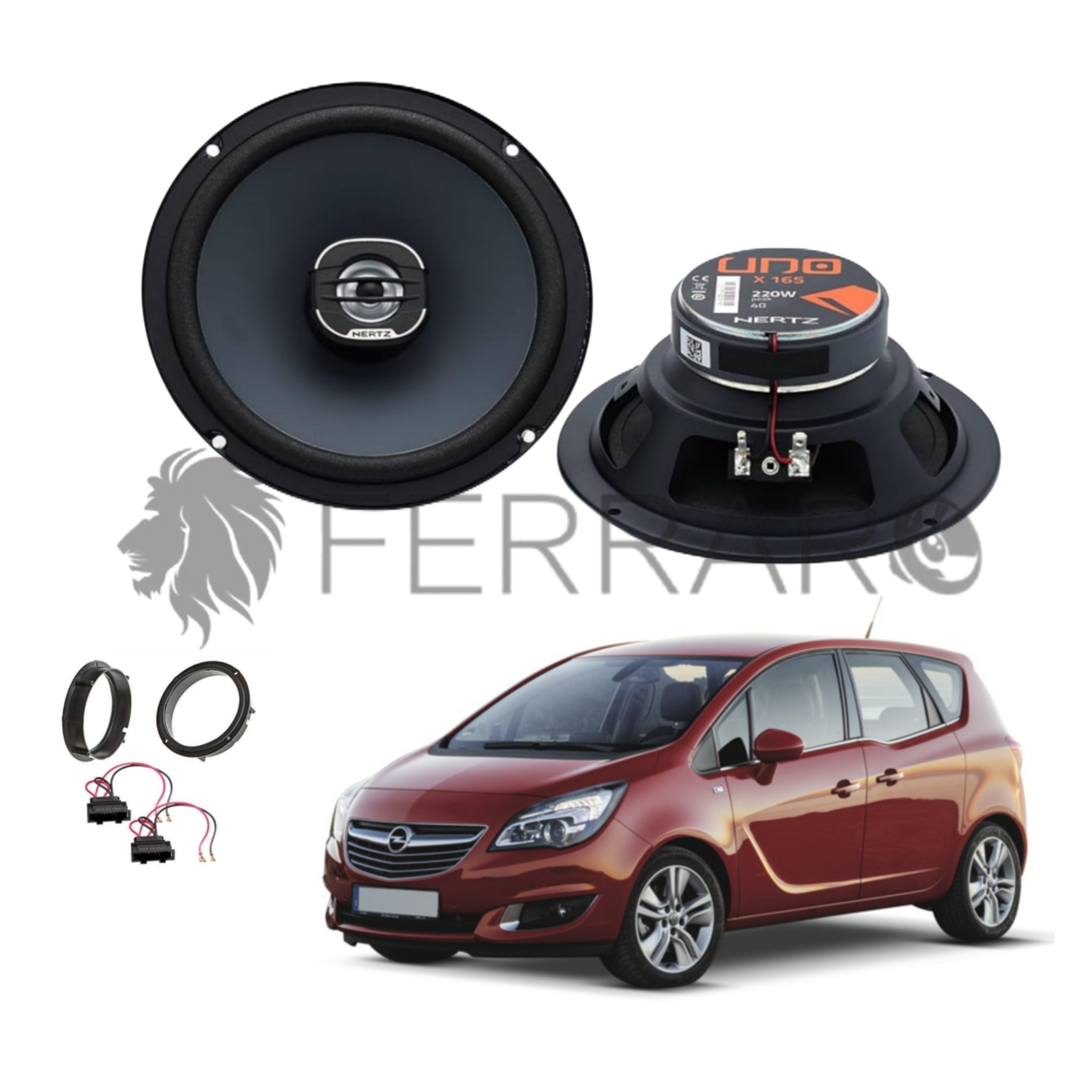 Hertz Kit 2 Casse | X 165 | Ant o Post | Opel Meriva B (2010-2017)