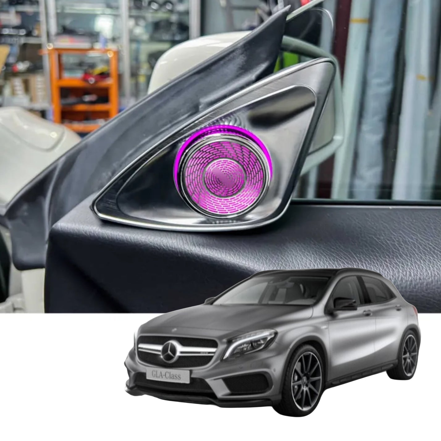 Ambient Light per Mercedes Classe CLA, GLA, 64 Colori RGB