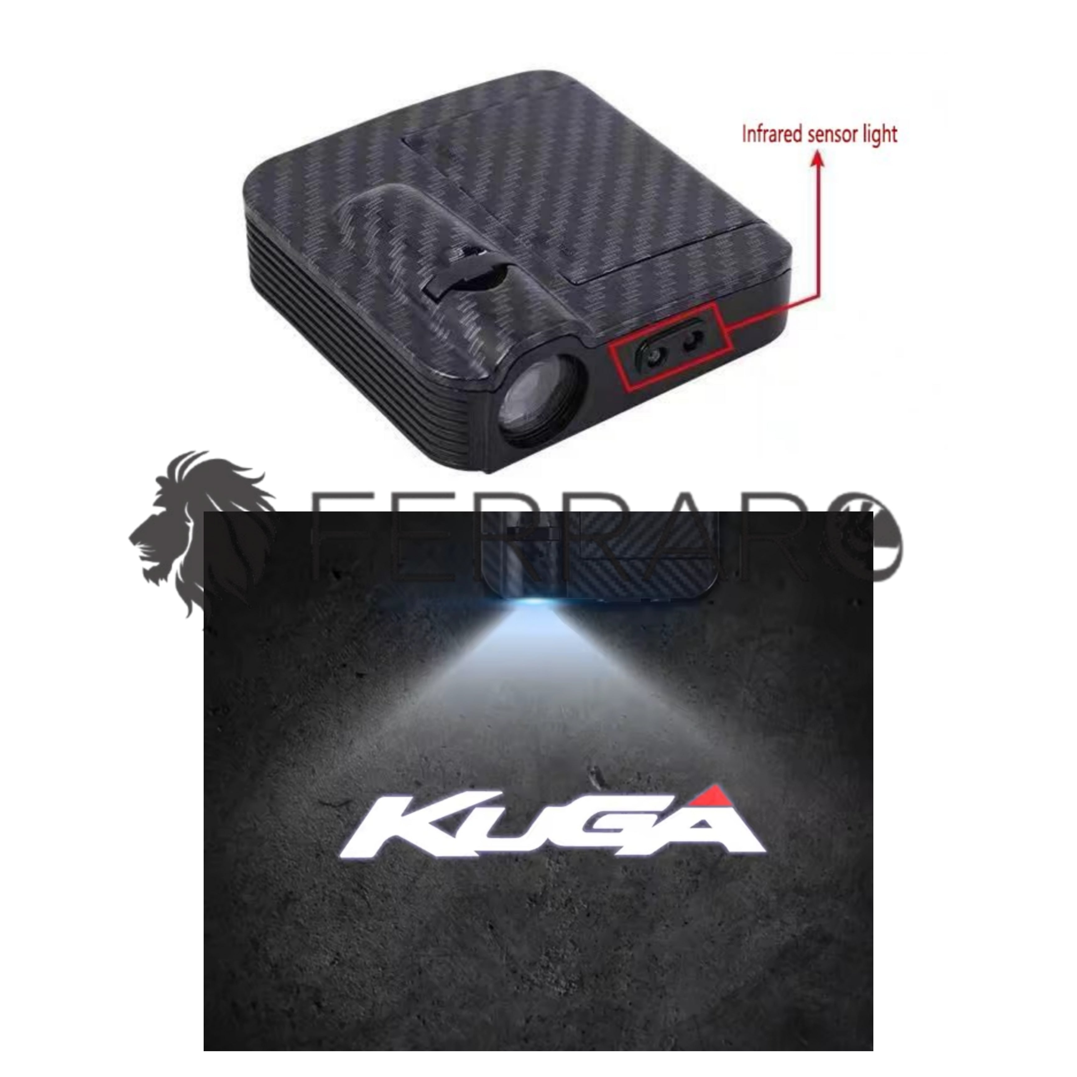 Luce Cortesia Ford Kuga | Universale | Adesivo | Batteria (NO INCL.)