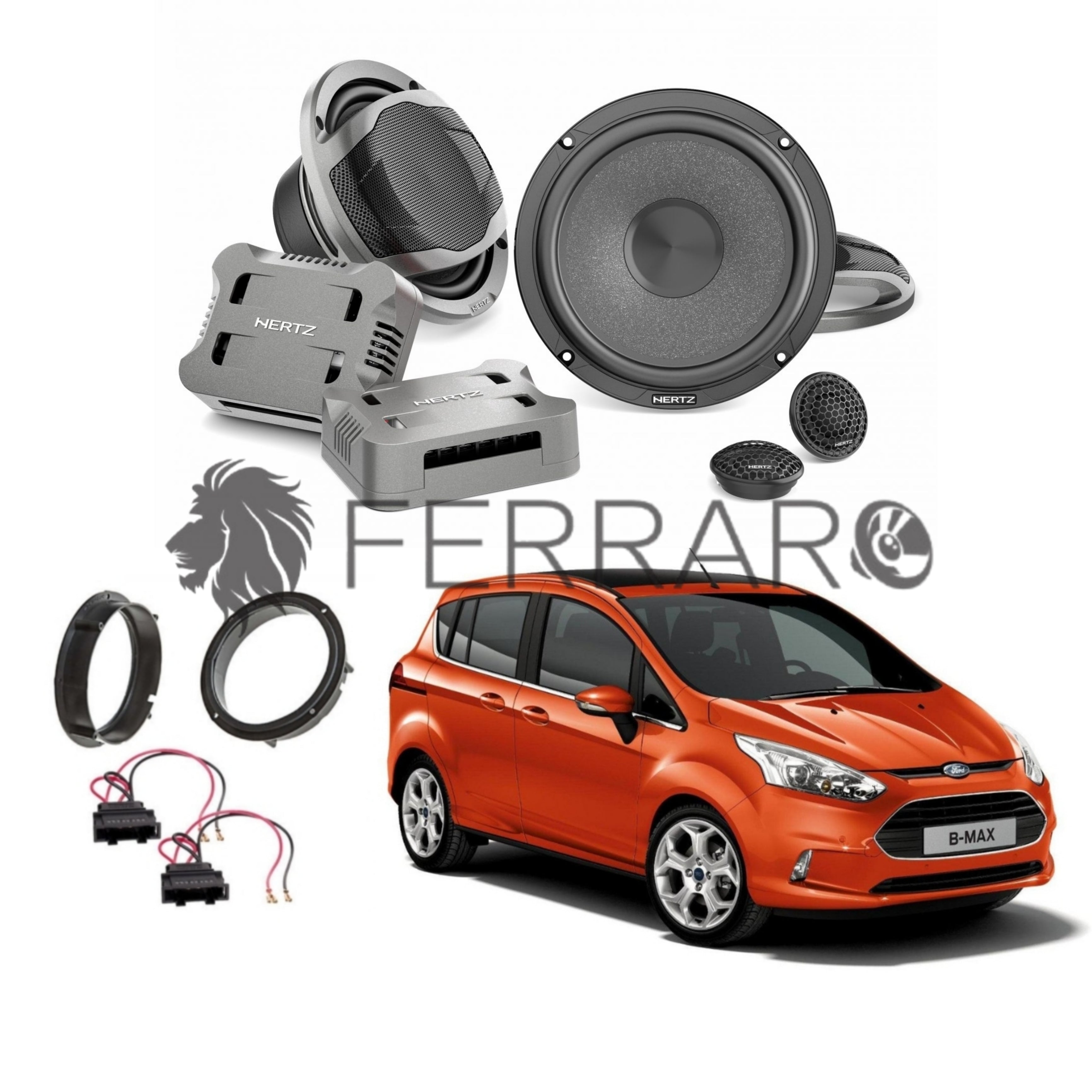 Hertz Kit 4 Casse | CK 165 | Anteriori | Ford B-Max dal 2013>