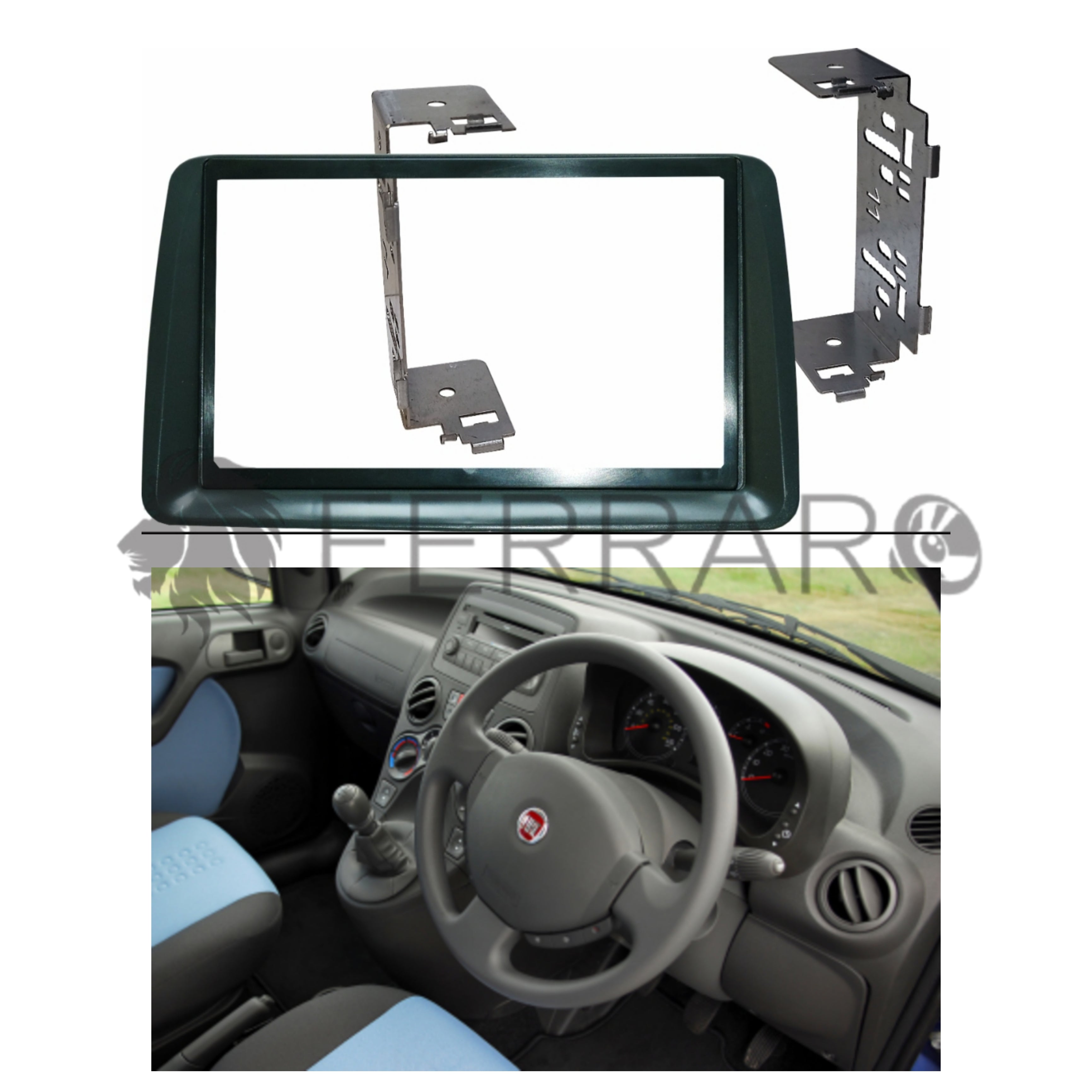 Mascherina 2DIN | Fiat Panda 169, dal 2003>