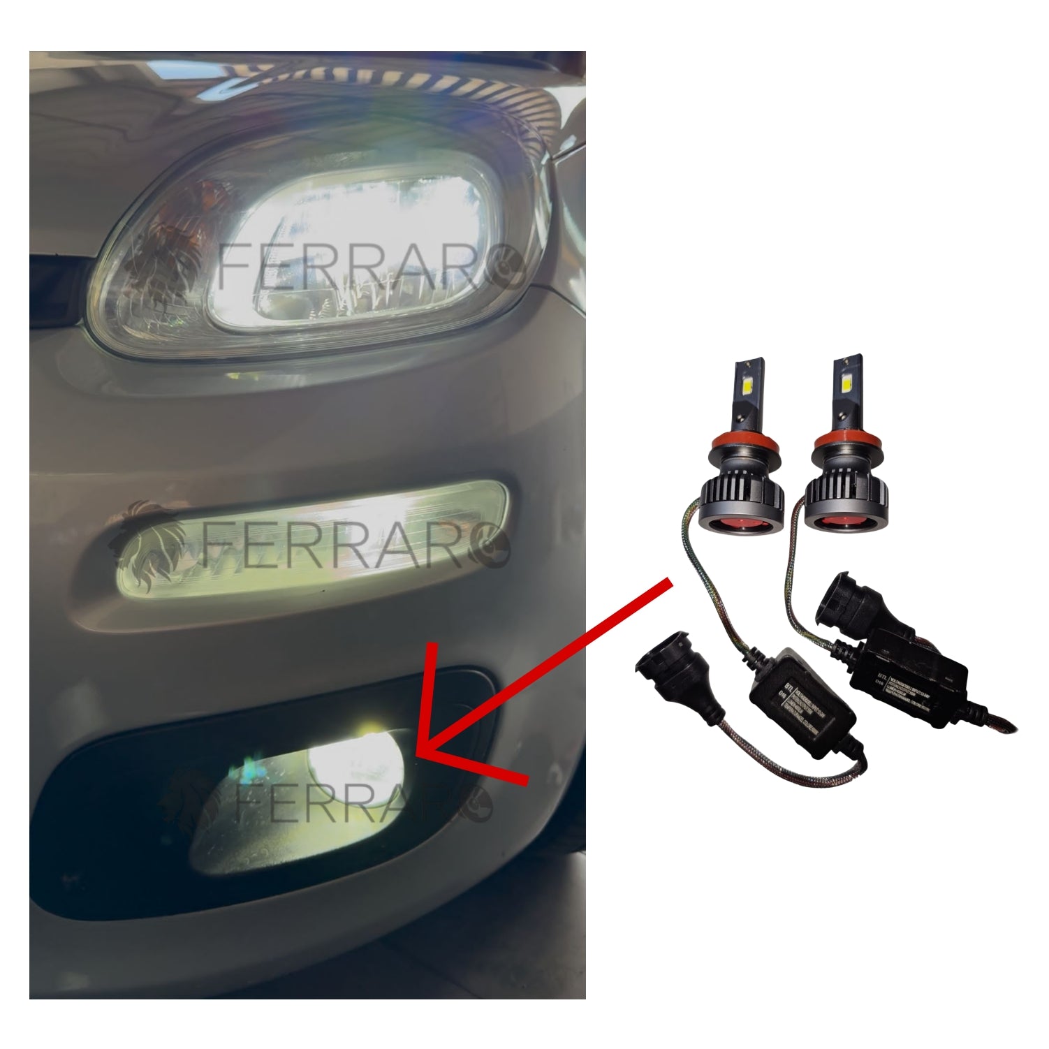 Conversione Fendinebbia | Fiat Panda 3a Serie | Led Fendinebbia H11