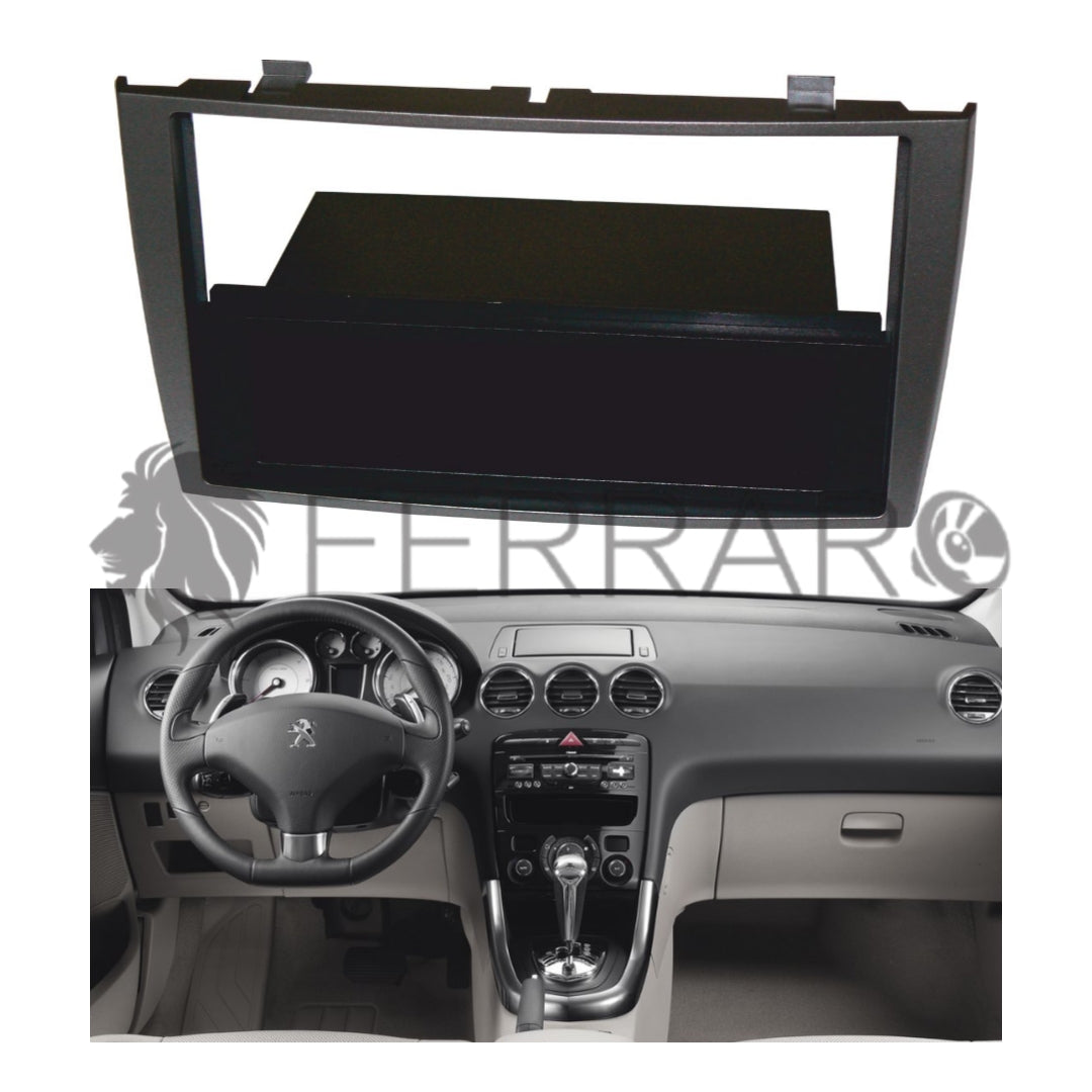 Car Radio Panel, 1DIN, Peugeot 308 from 2007