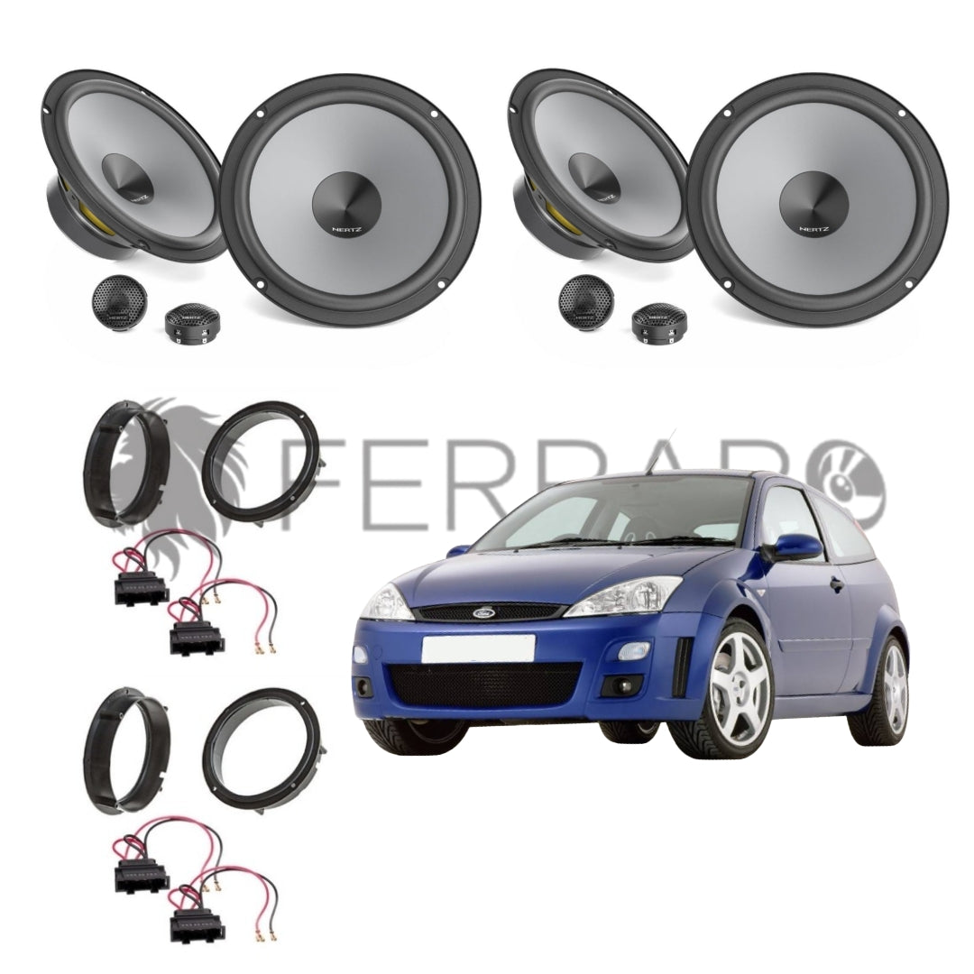 Hertz K165 - Altoparlante 600 W, 16,5 cm, con kit di montaggio per Ford Focus DYB dal 12/2010 Hertz K165 - Altoparlante 600 W, 16,5 cm, con kit di montaggio per Ford Focus DYB dal 12/2010
