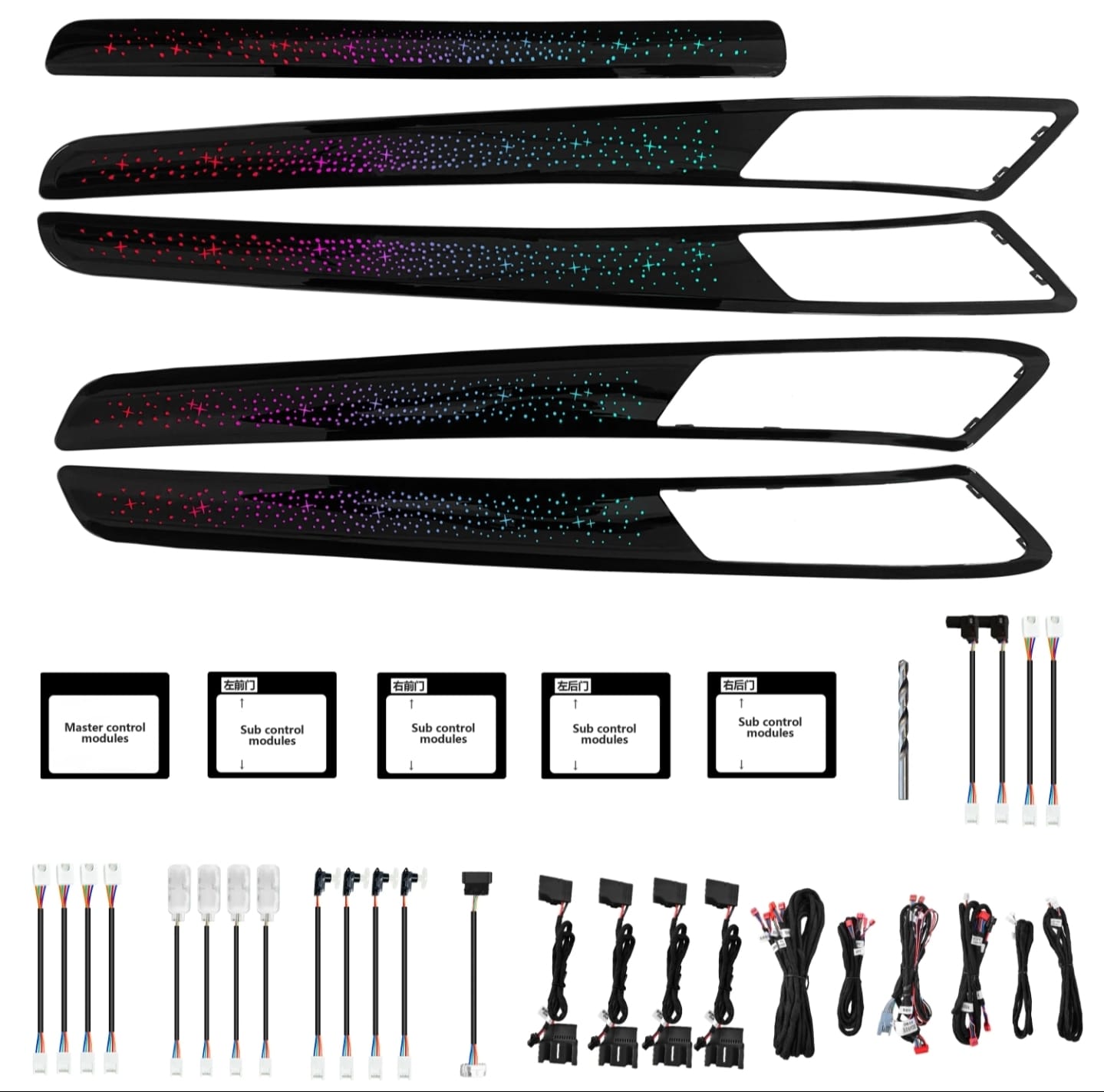 Ambient Light per Volkswagen Golf 7, VII (2014-2021), 256 Colori RGB